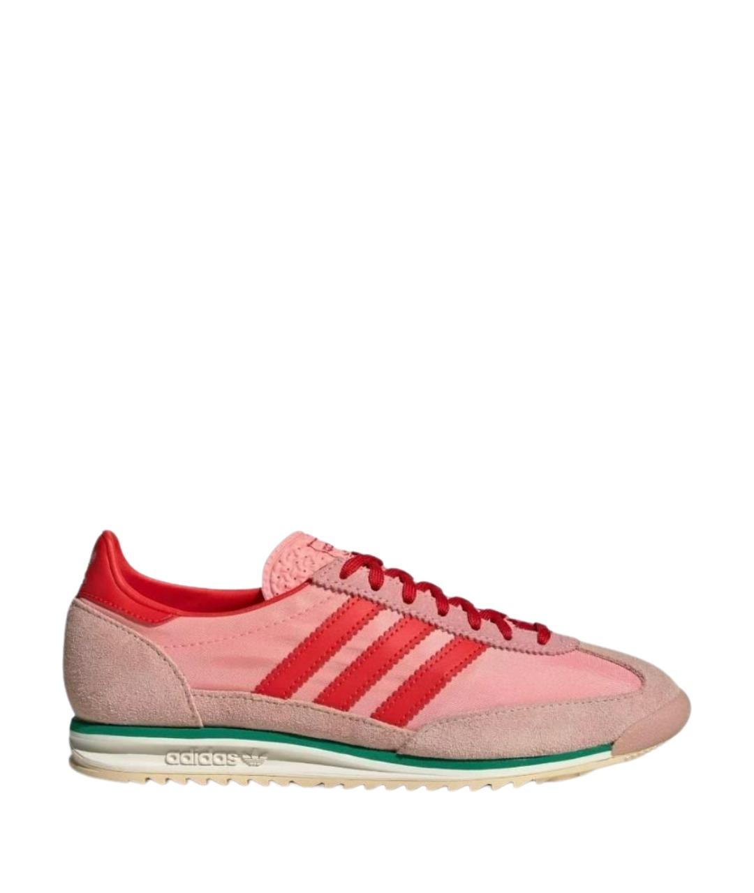 ADIDAS Розовые текстильные низкие кроссовки / кеды, фото 1
