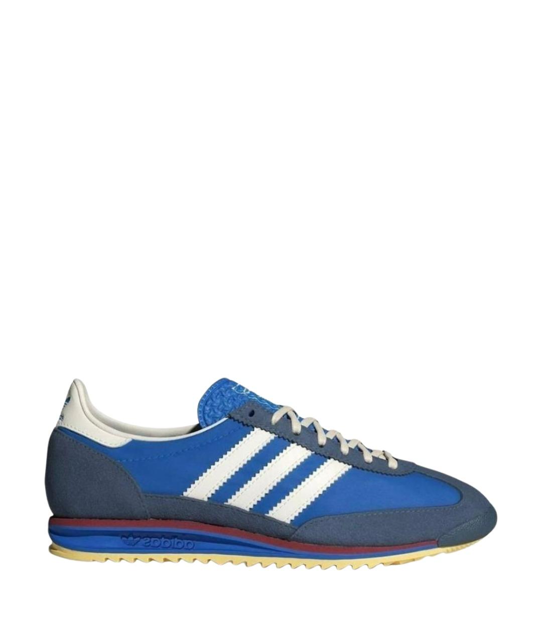 ADIDAS Синие текстильные низкие кроссовки / кеды, фото 1