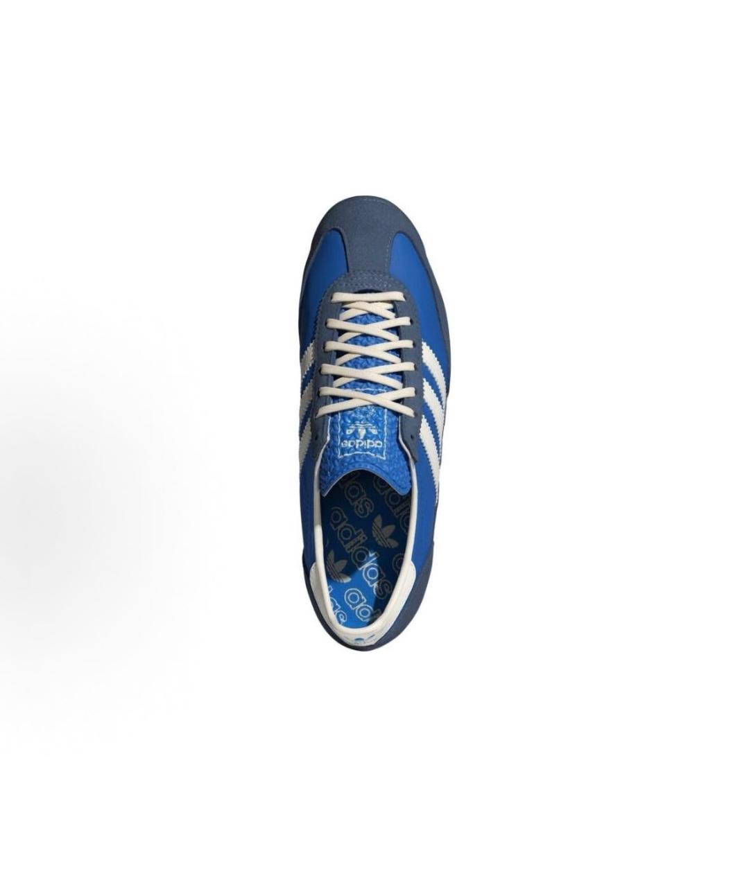 ADIDAS Синие текстильные низкие кроссовки / кеды, фото 4