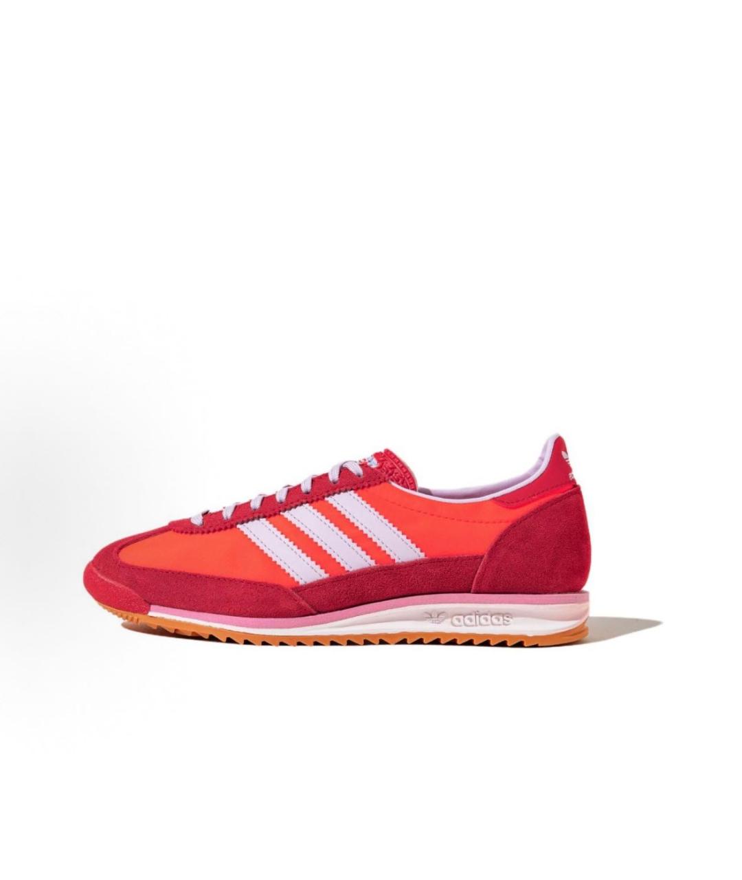 ADIDAS Красные текстильные низкие кроссовки / кеды, фото 2
