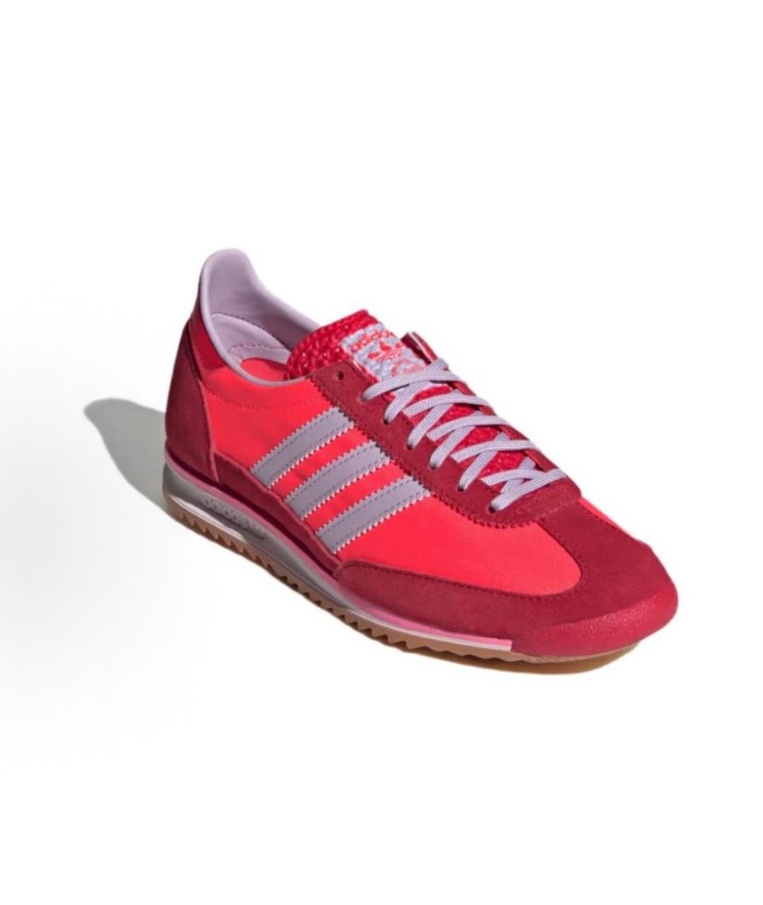 ADIDAS Красные текстильные низкие кроссовки / кеды, фото 3