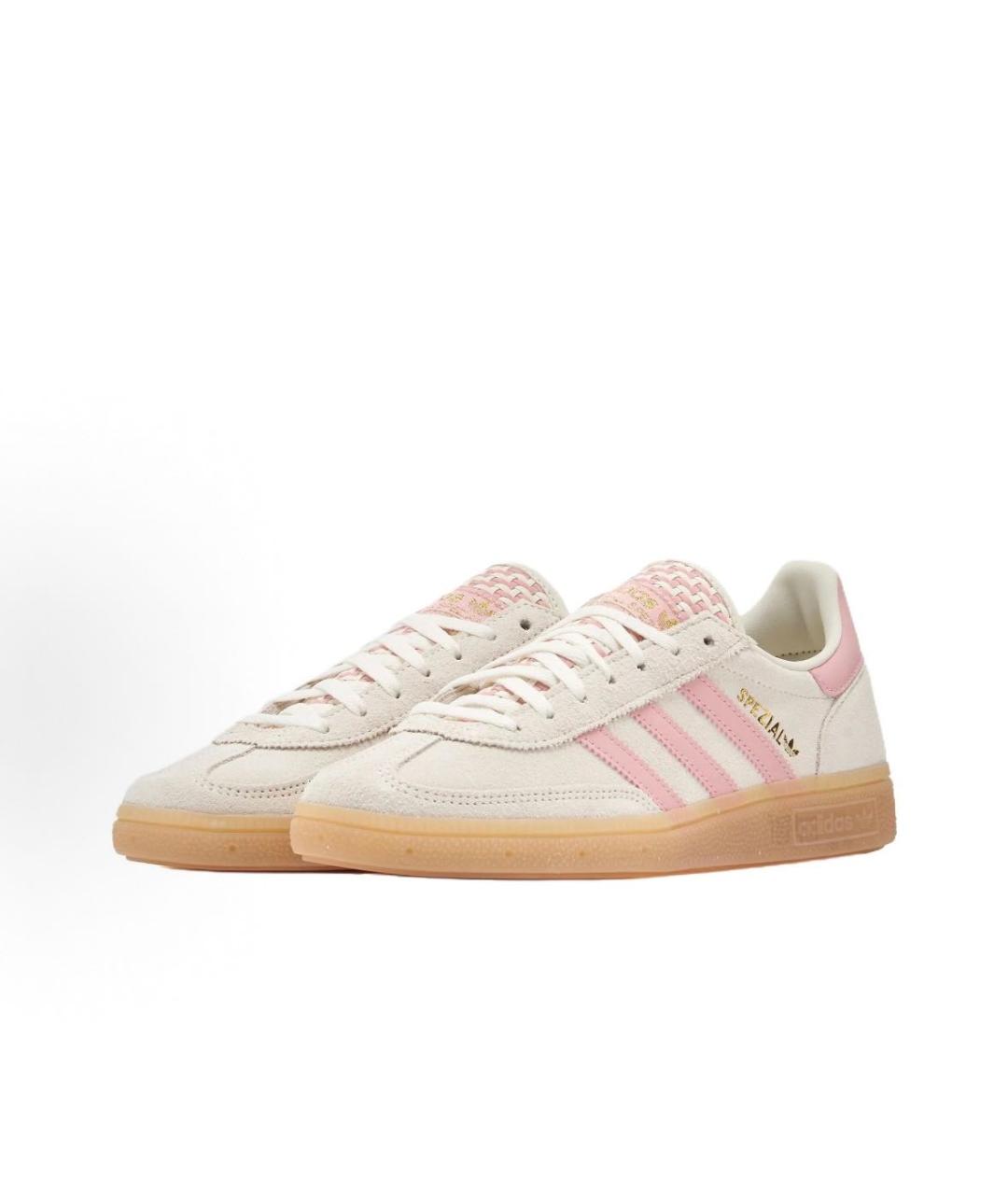 ADIDAS Бежевые замшевые низкие кроссовки / кеды, фото 3