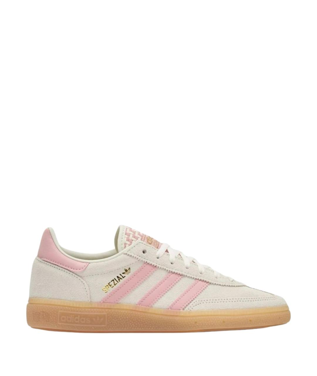 ADIDAS Бежевые замшевые низкие кроссовки / кеды, фото 1