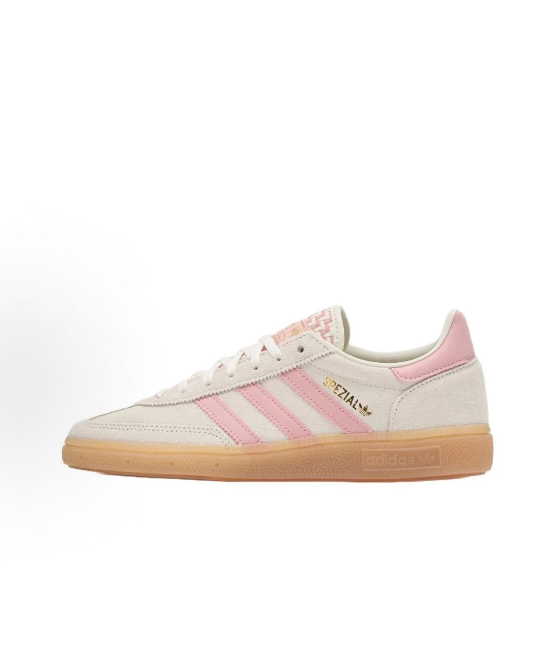 ADIDAS Бежевые замшевые низкие кроссовки / кеды, фото 2