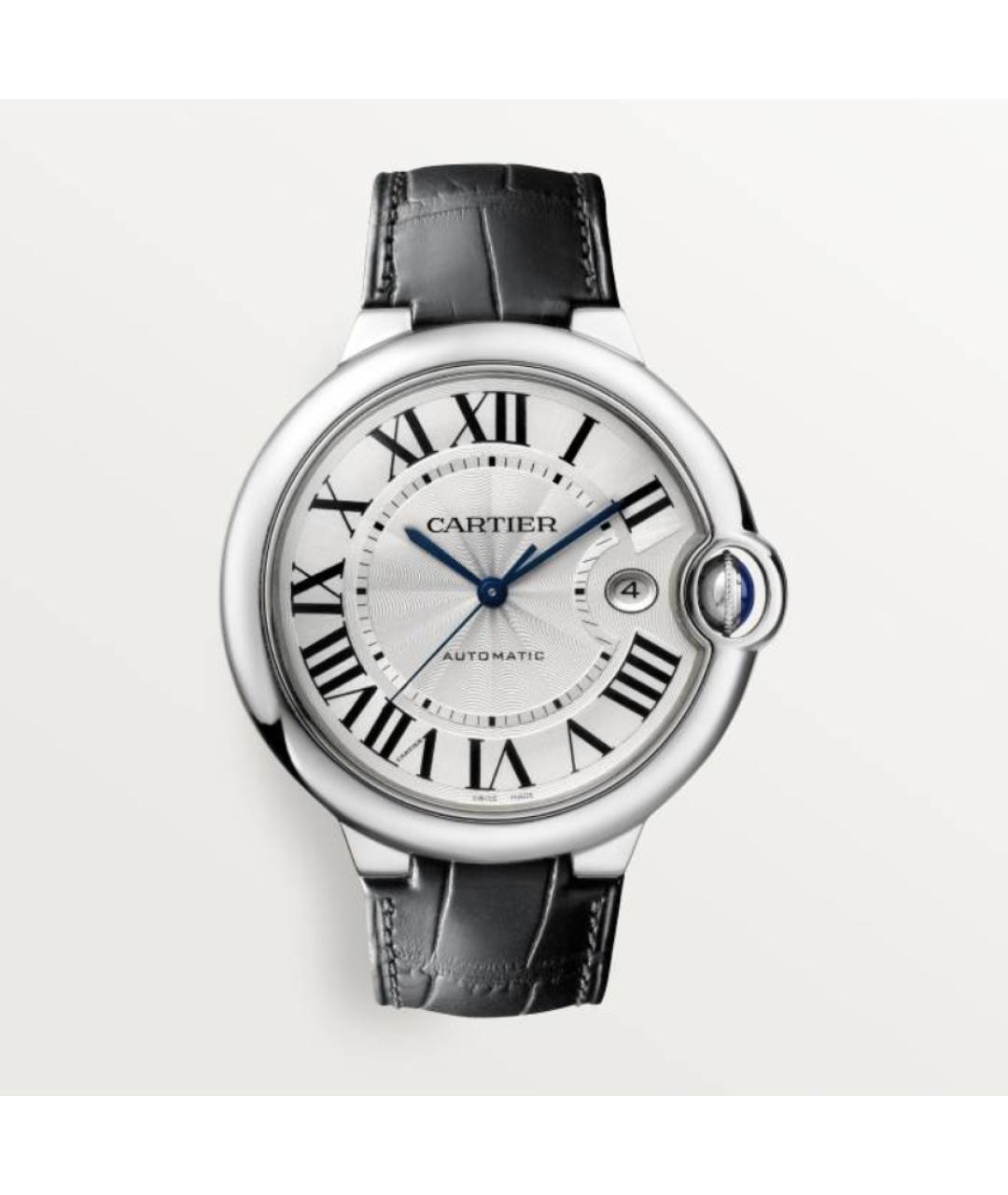 CARTIER Черные часы из белого золота, фото 4