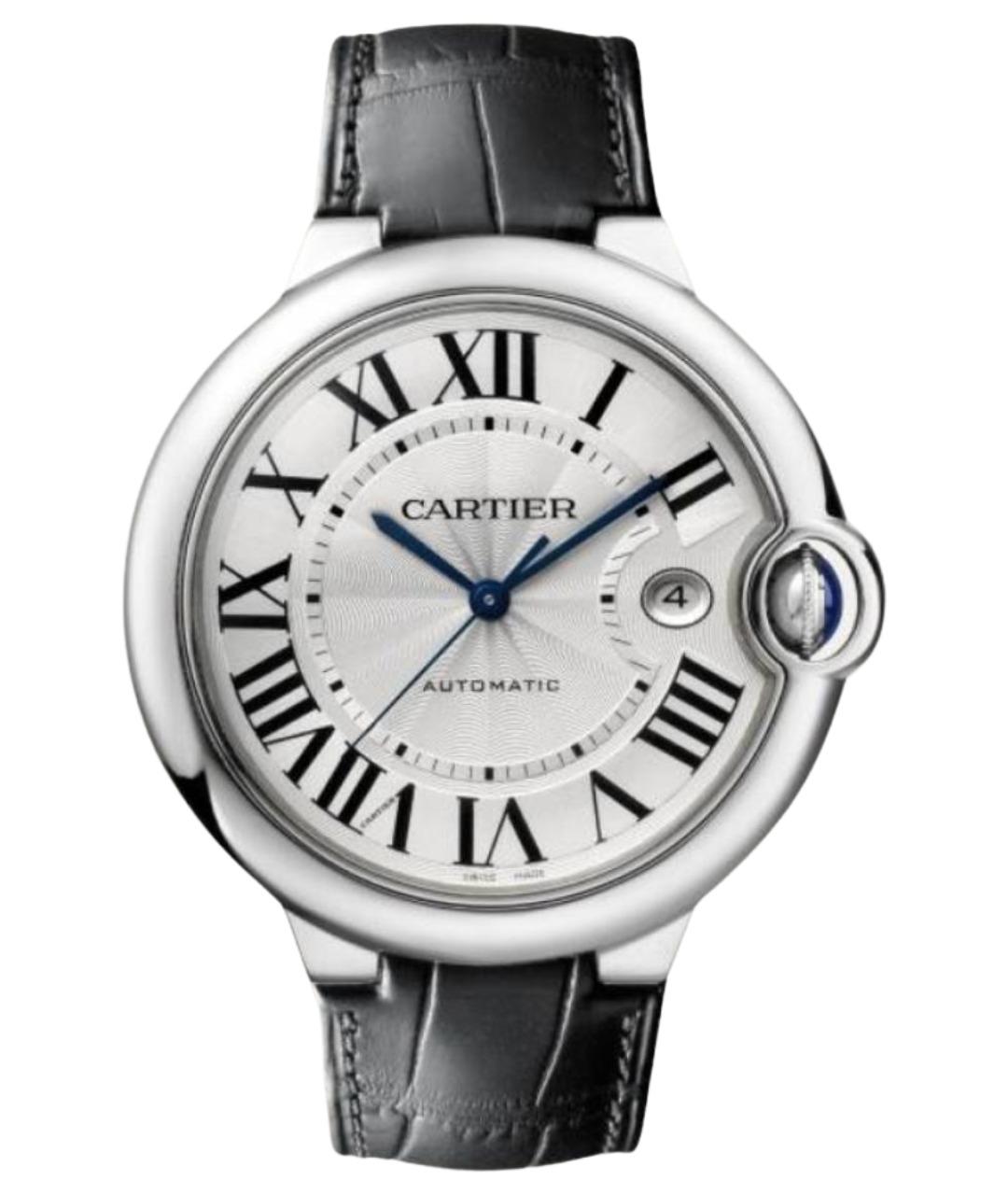 CARTIER Черные часы из белого золота, фото 1