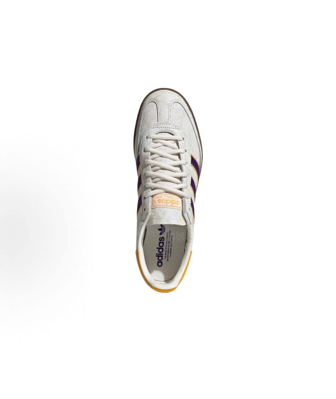 ADIDAS Белые кожаные низкие кроссовки / кеды, фото 3