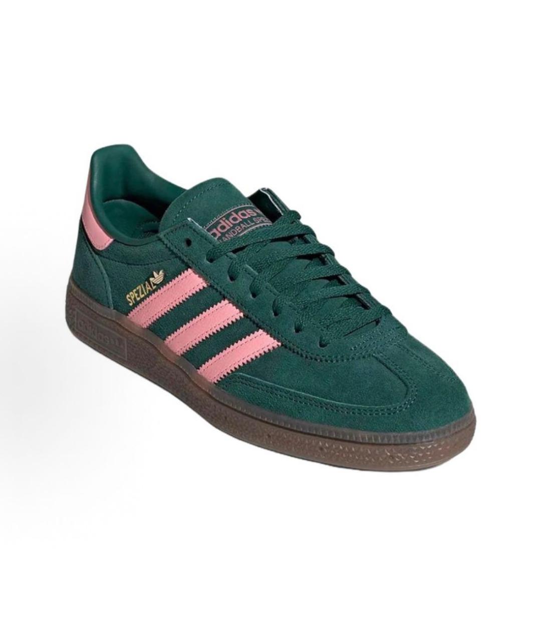 ADIDAS Зеленые замшевые низкие кроссовки / кеды, фото 3