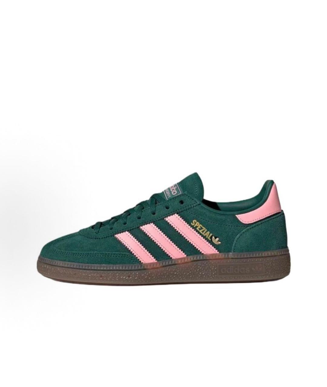 ADIDAS Зеленые замшевые низкие кроссовки / кеды, фото 2