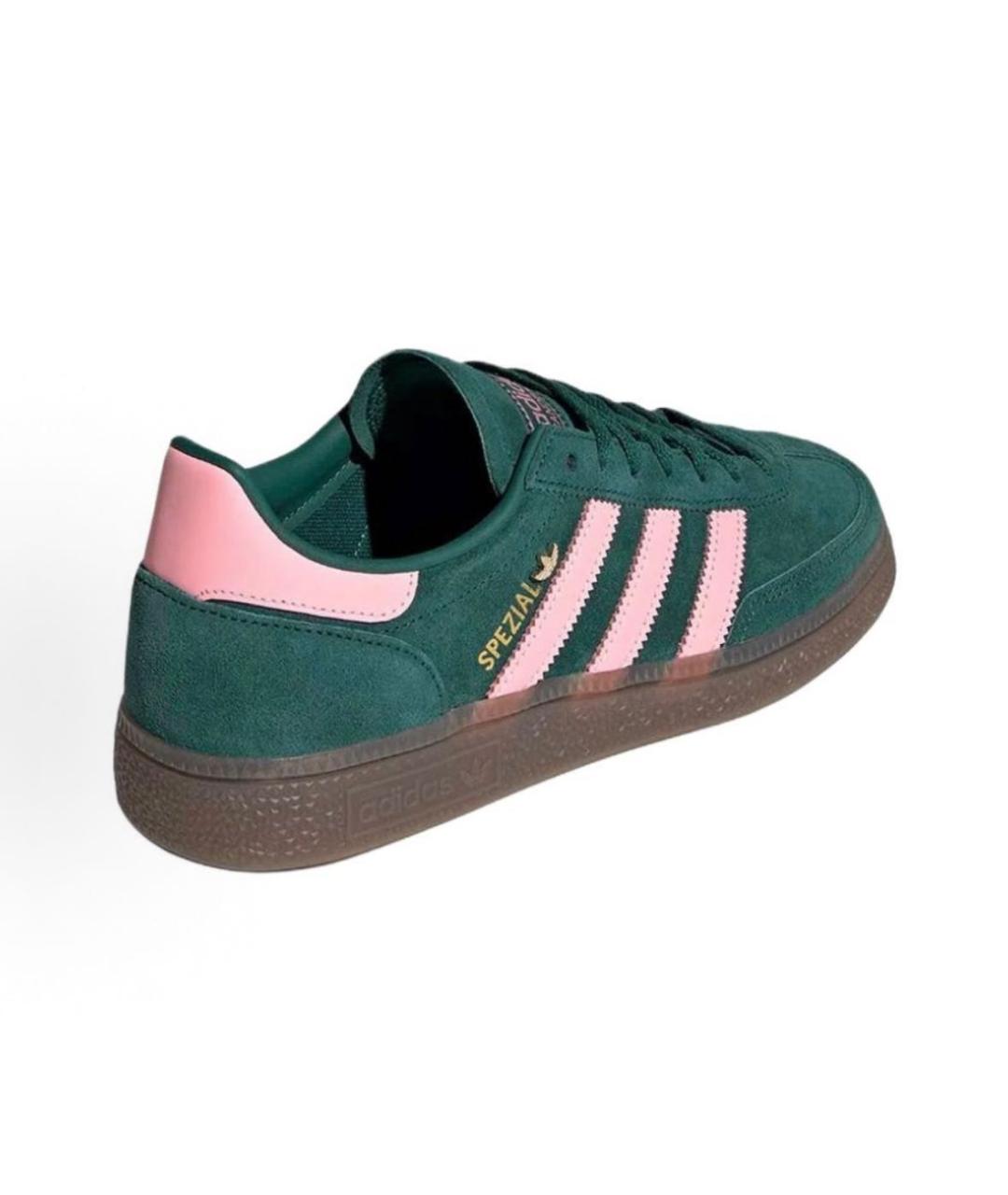ADIDAS Зеленые замшевые низкие кроссовки / кеды, фото 5