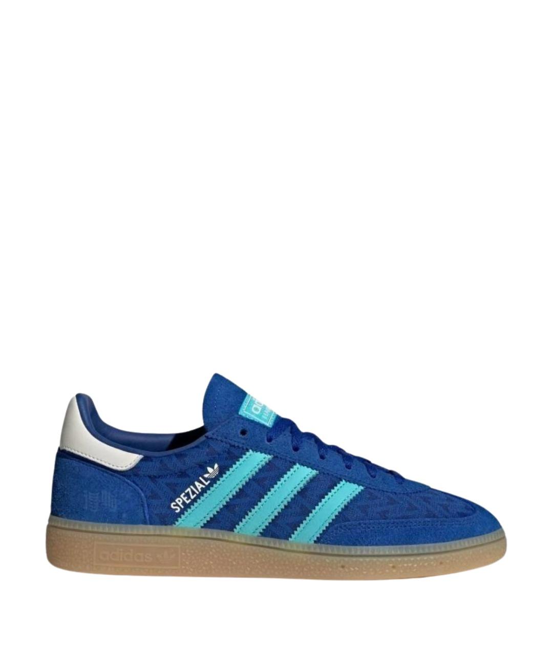ADIDAS Синие текстильные низкие кроссовки / кеды, фото 1