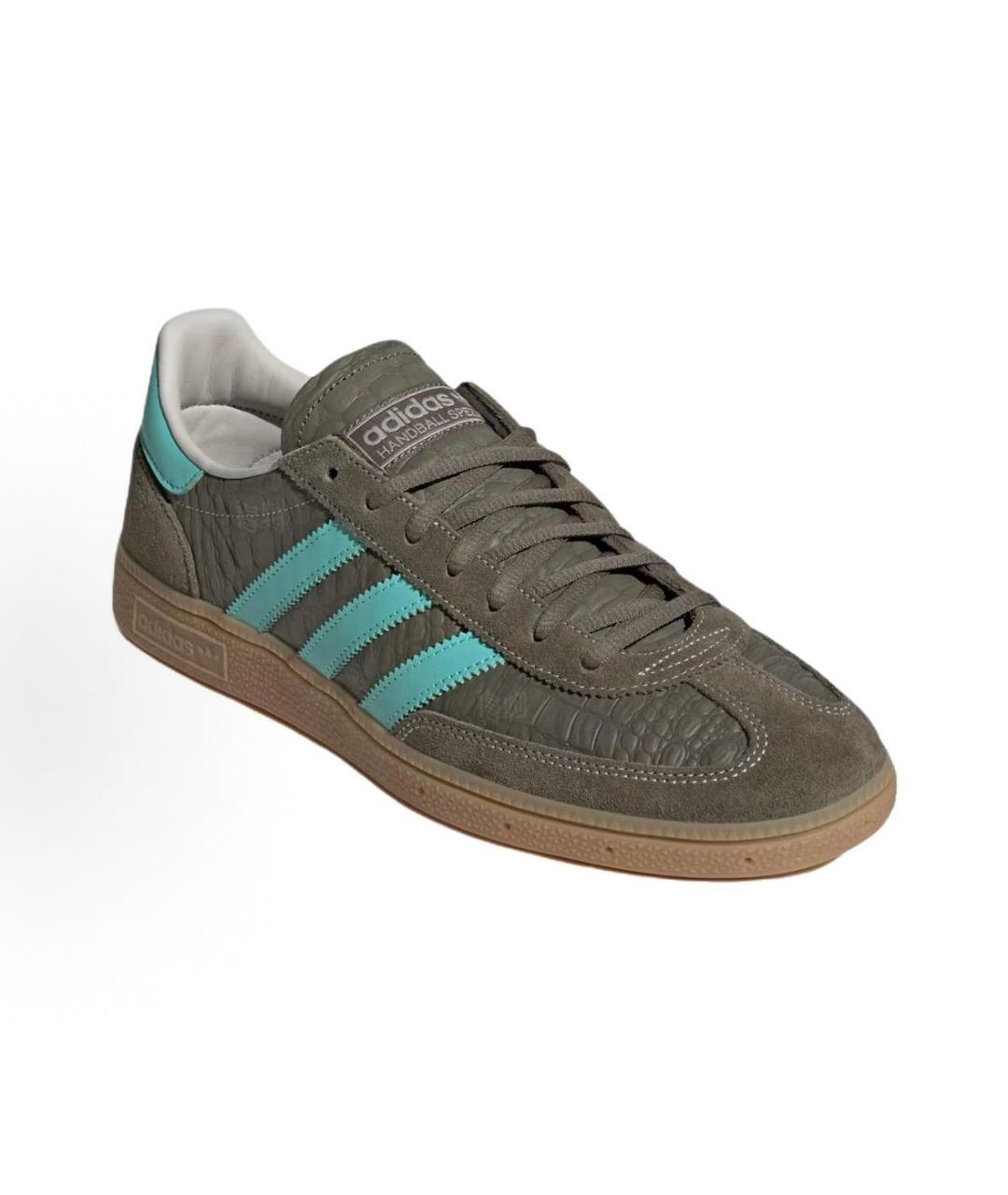 ADIDAS Хаки кожаные низкие кроссовки / кеды, фото 3