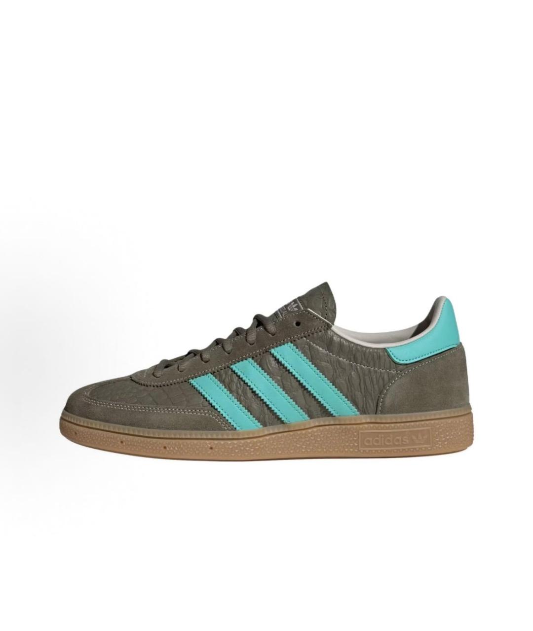 ADIDAS Хаки кожаные низкие кроссовки / кеды, фото 2