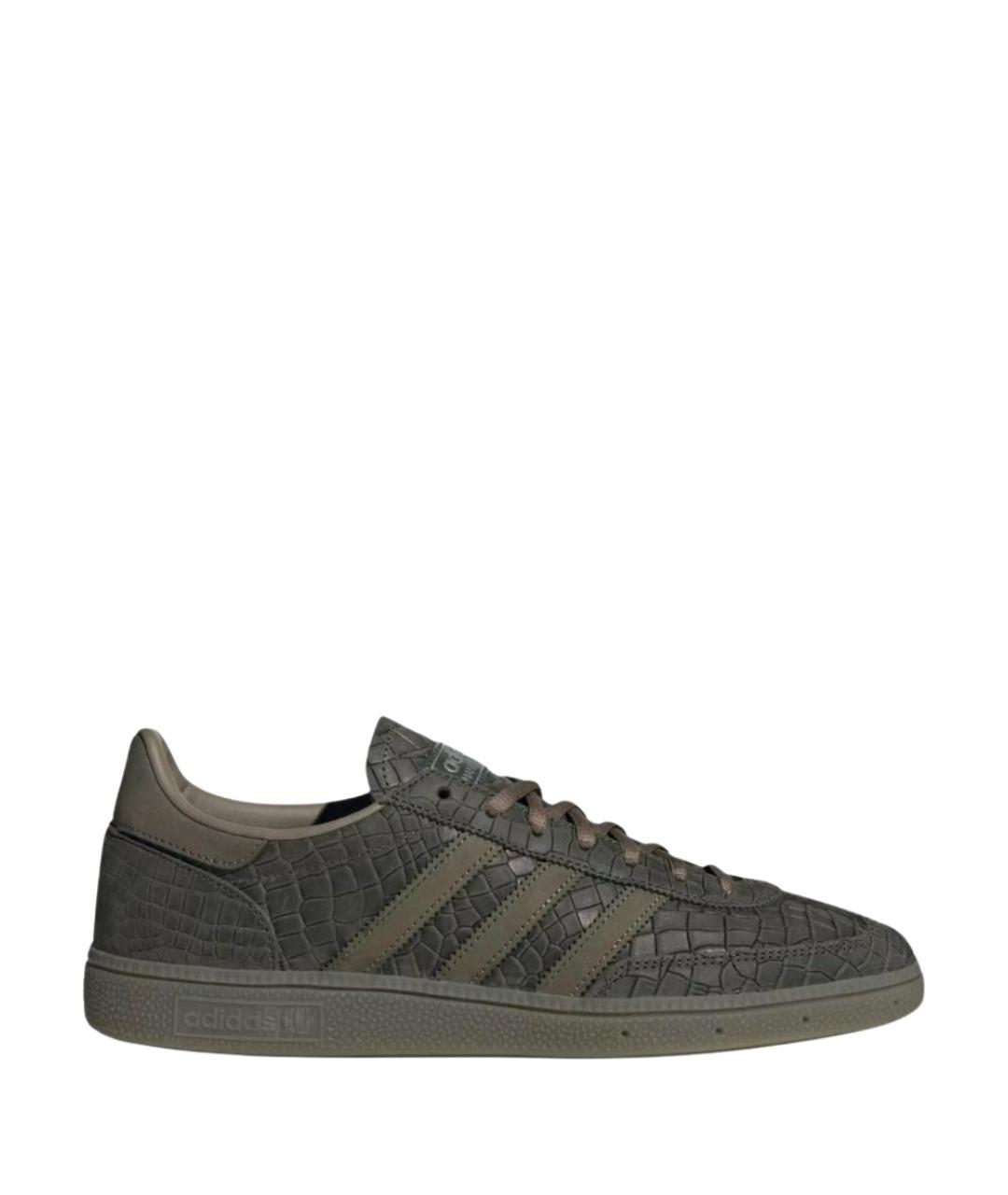 ADIDAS Хаки кожаные низкие кроссовки / кеды, фото 1