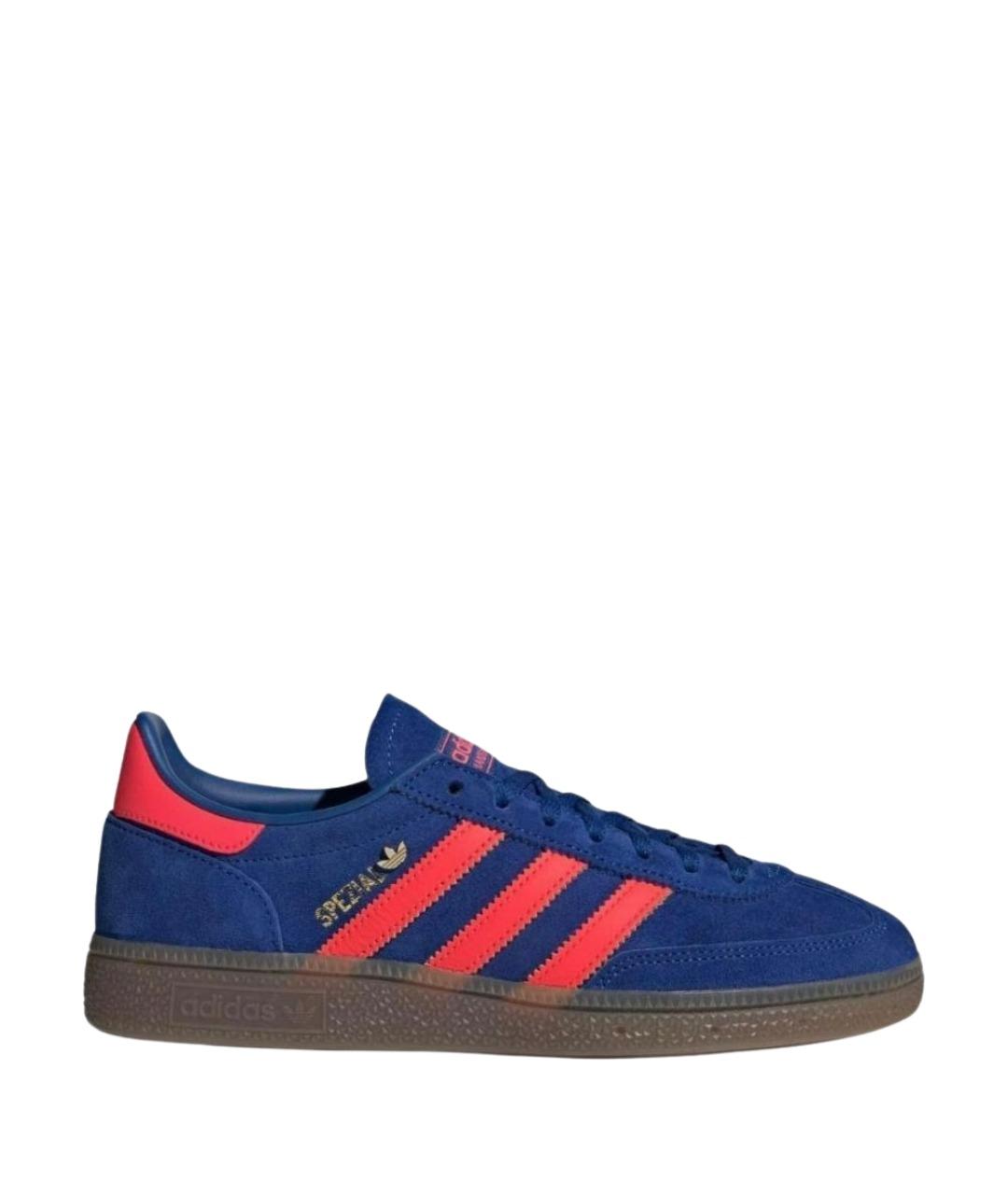 ADIDAS Синие замшевые низкие кроссовки / кеды, фото 1