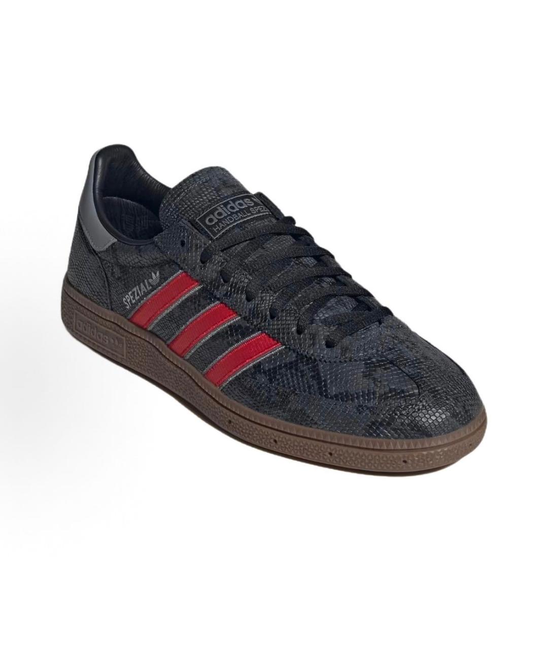 ADIDAS Черные кожаные низкие кроссовки / кеды, фото 3
