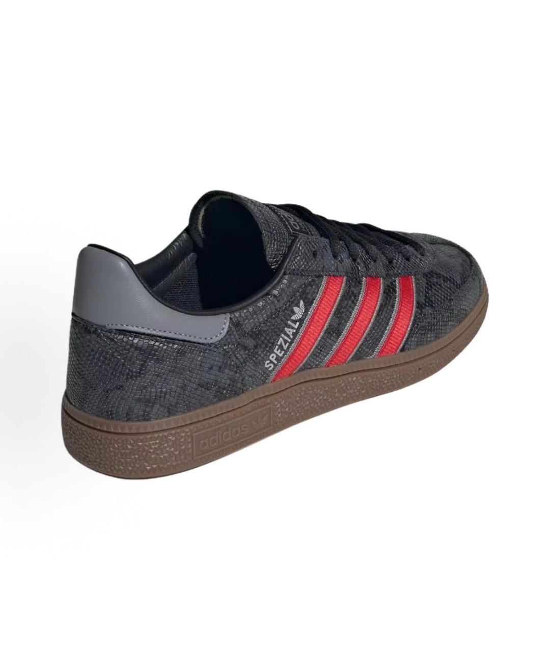 ADIDAS Черные кожаные низкие кроссовки / кеды, фото 4