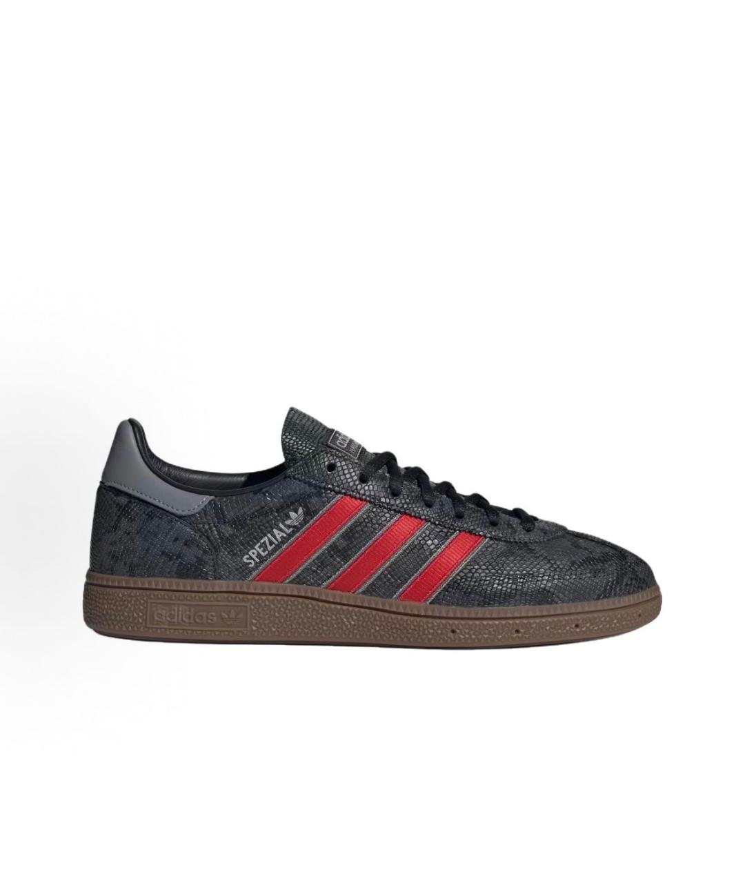 ADIDAS Черные кожаные низкие кроссовки / кеды, фото 7