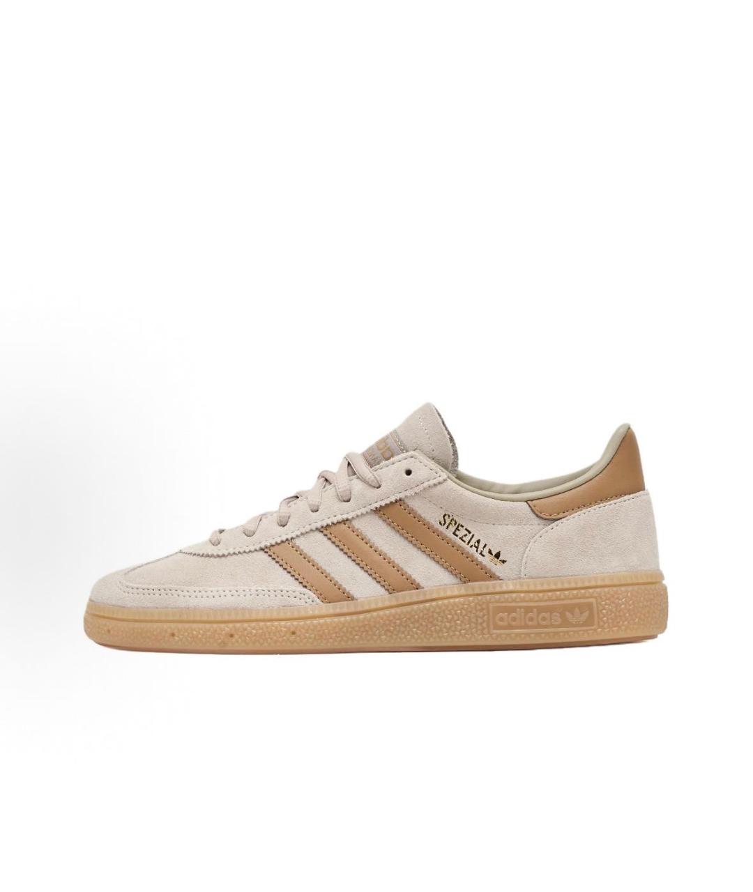 ADIDAS Бежевые замшевые низкие кроссовки / кеды, фото 2