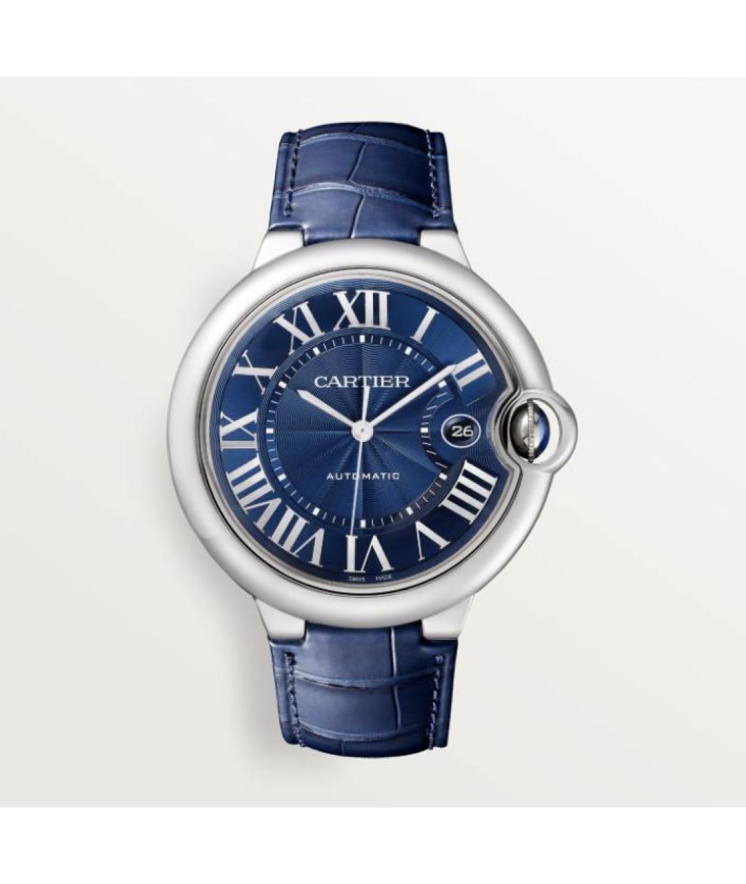 CARTIER Синие часы из белого золота, фото 4