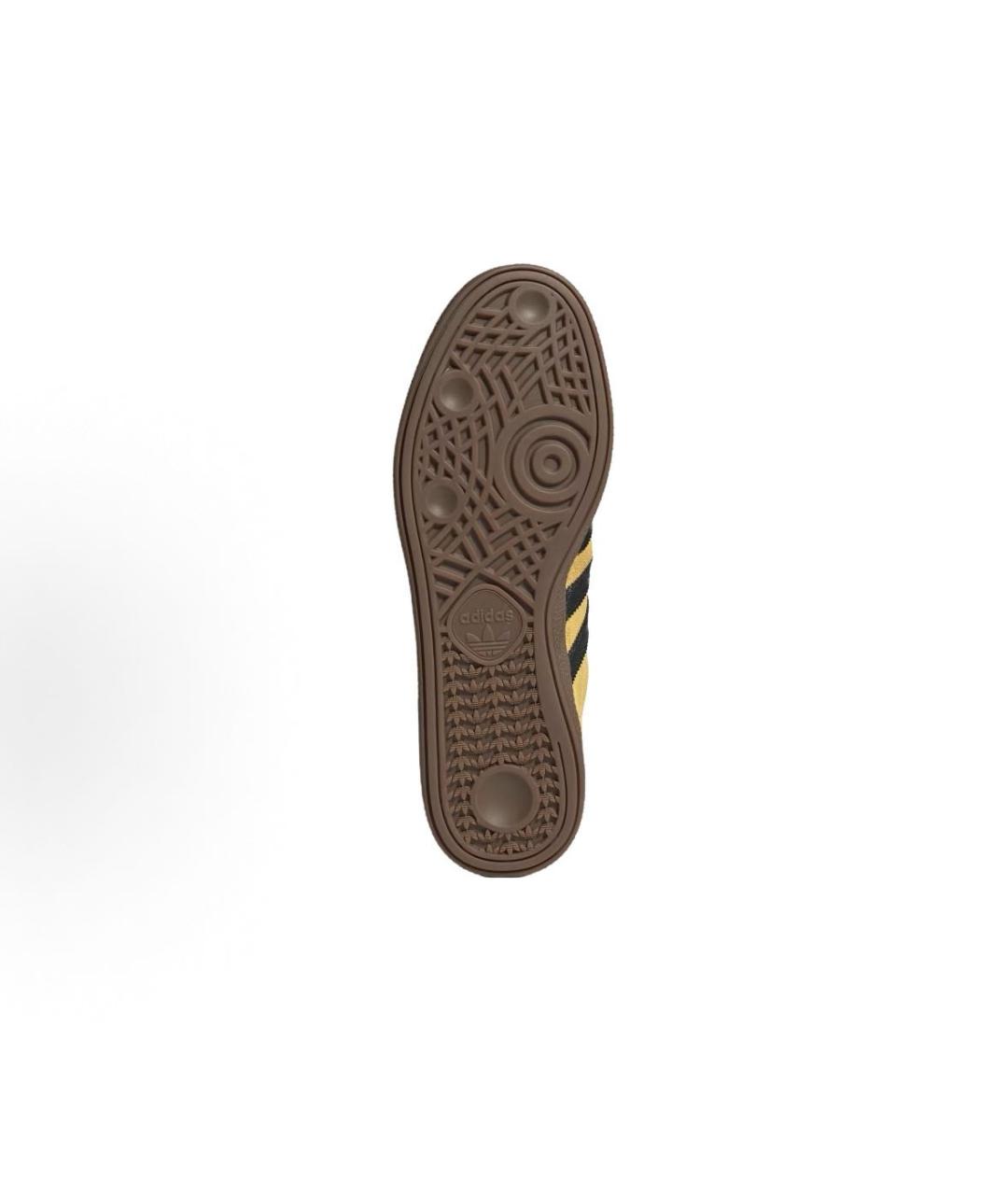 ADIDAS Горчичные замшевые низкие кроссовки / кеды, фото 4