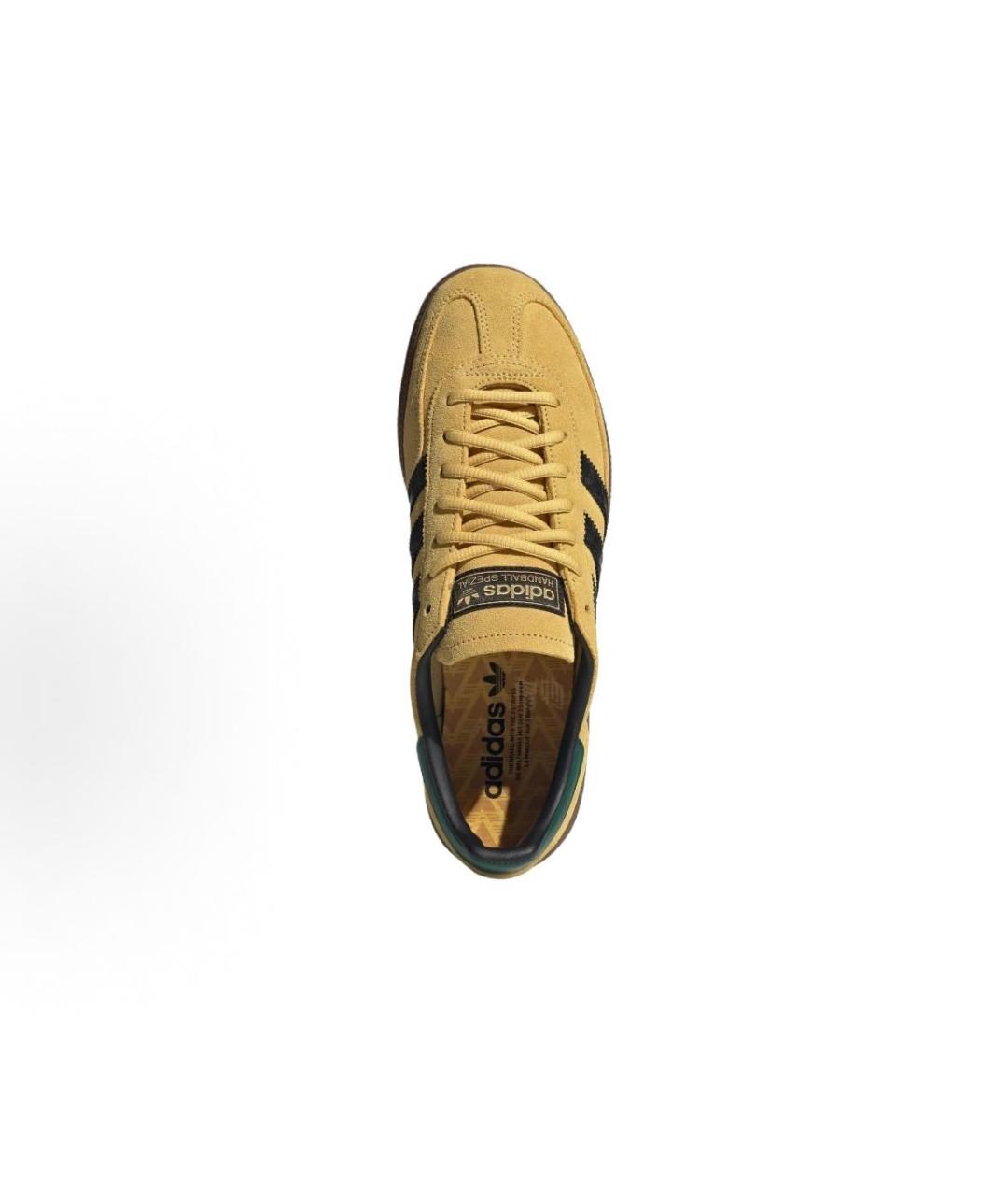 ADIDAS Горчичные замшевые низкие кроссовки / кеды, фото 3