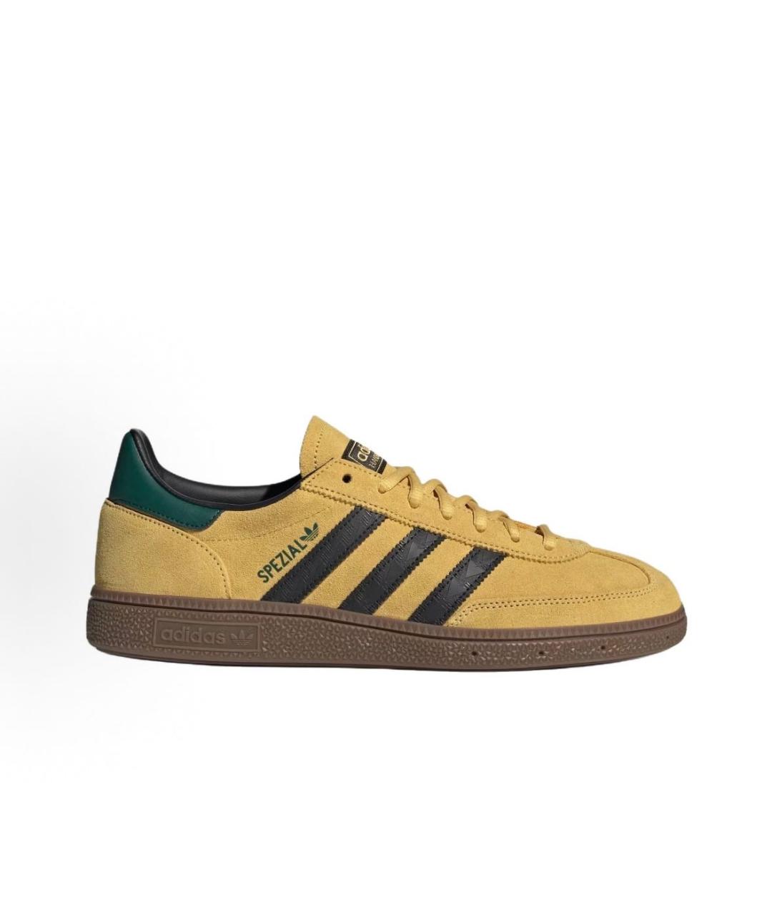 ADIDAS Горчичные замшевые низкие кроссовки / кеды, фото 5