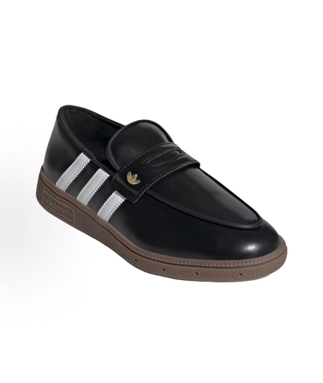 ADIDAS Черные кожаные лоферы, фото 3