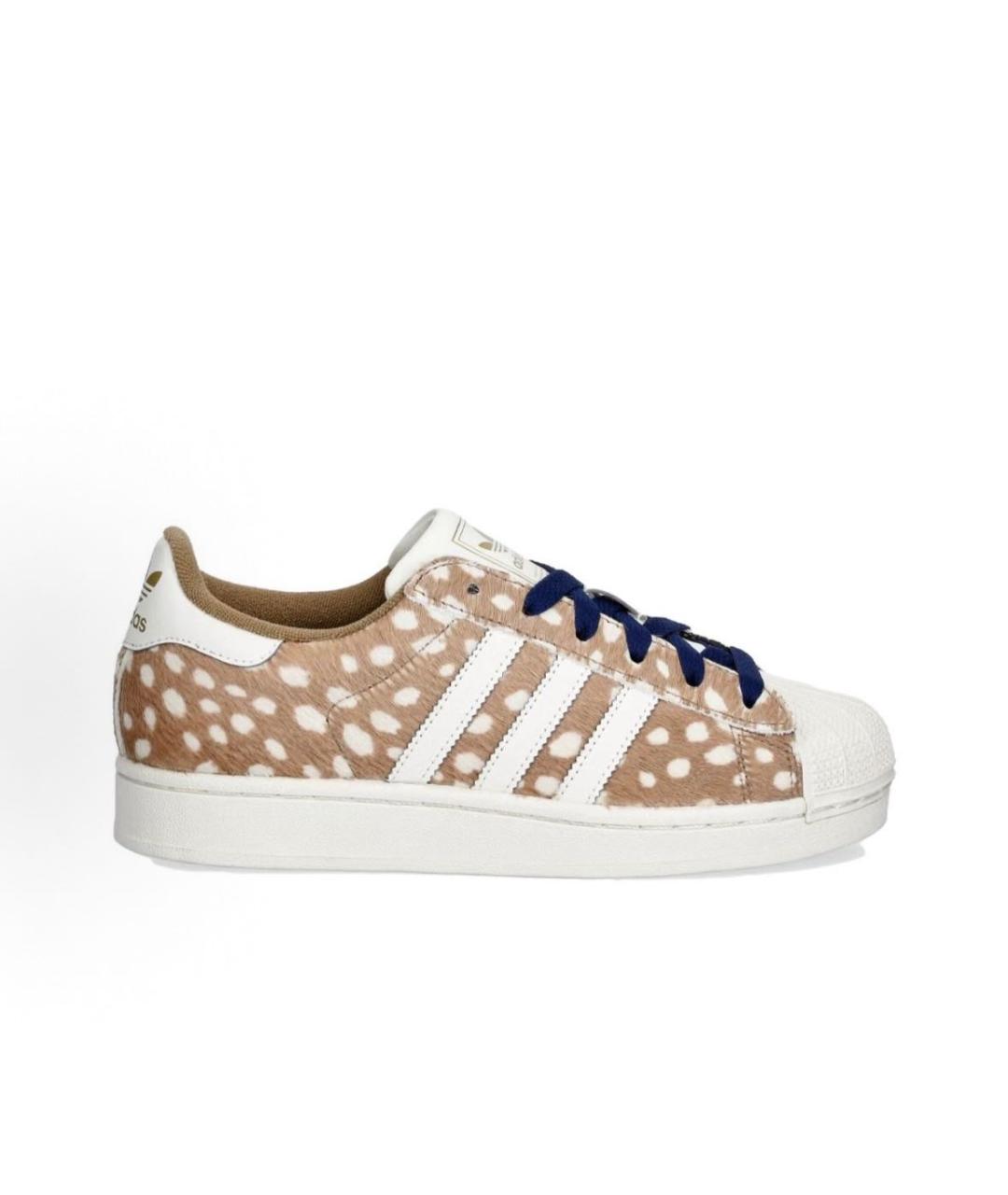 ADIDAS Бежевые текстильные низкие кроссовки / кеды, фото 7