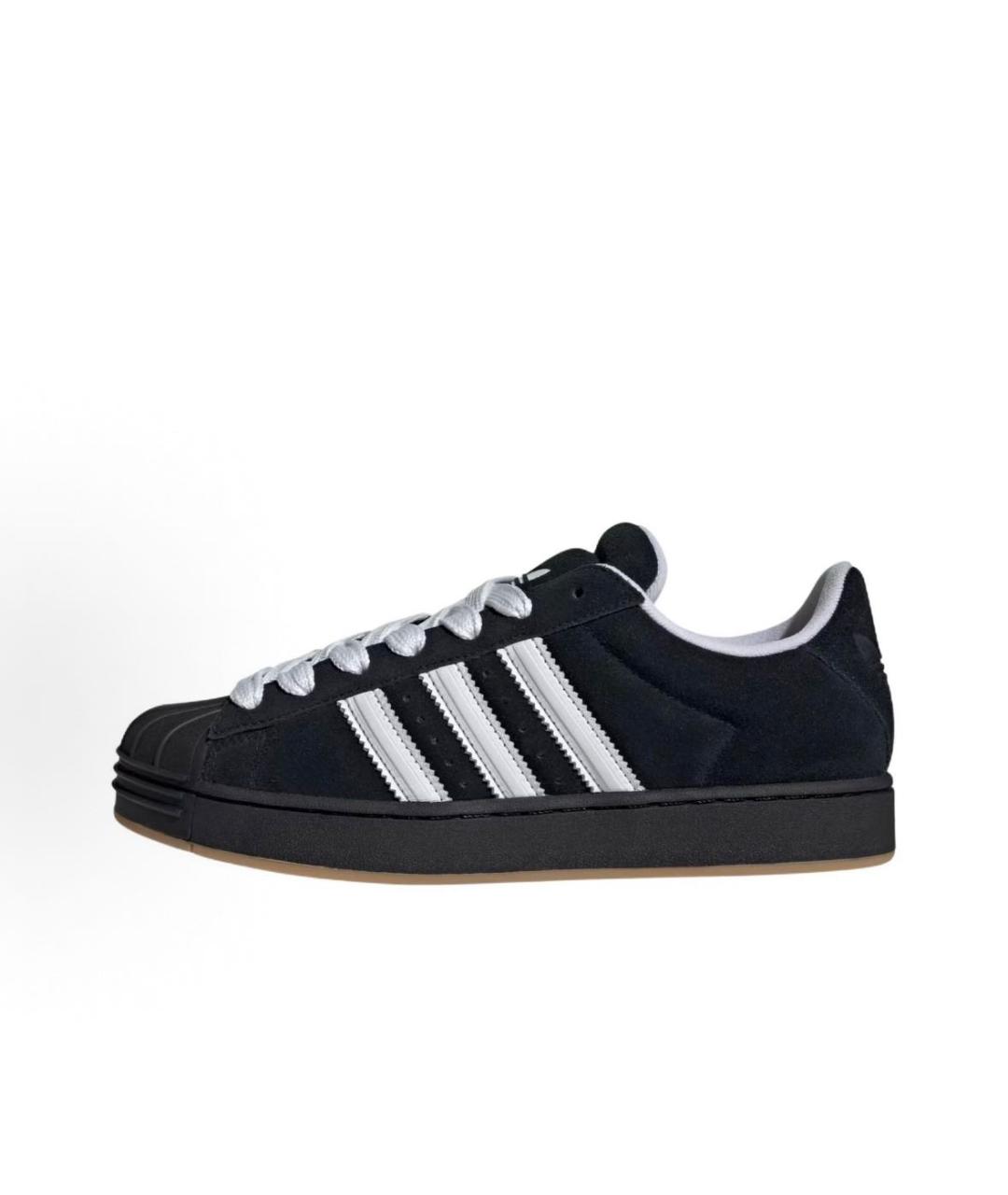 ADIDAS Черные замшевые низкие кроссовки / кеды, фото 2