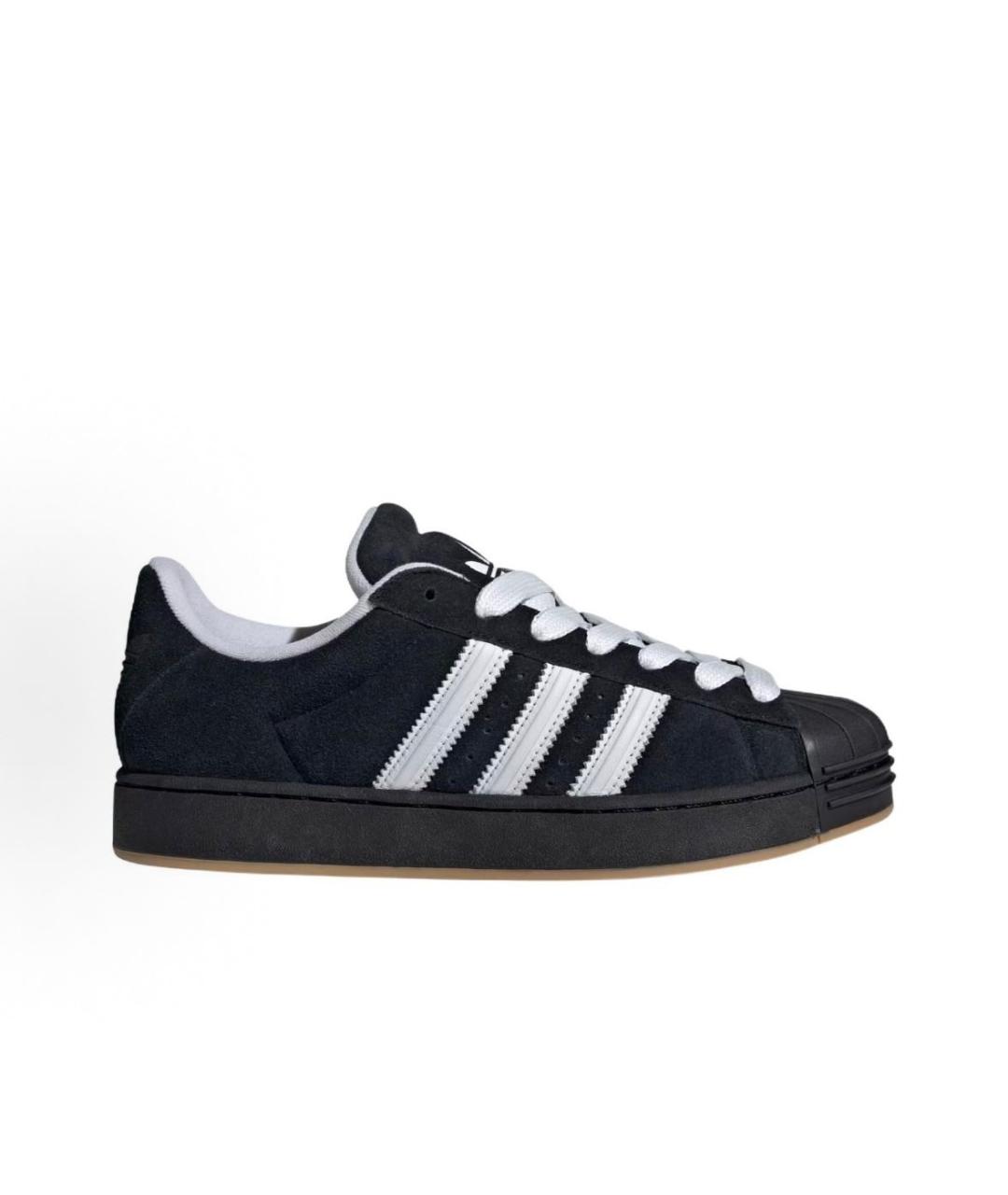 ADIDAS Черные замшевые низкие кроссовки / кеды, фото 7