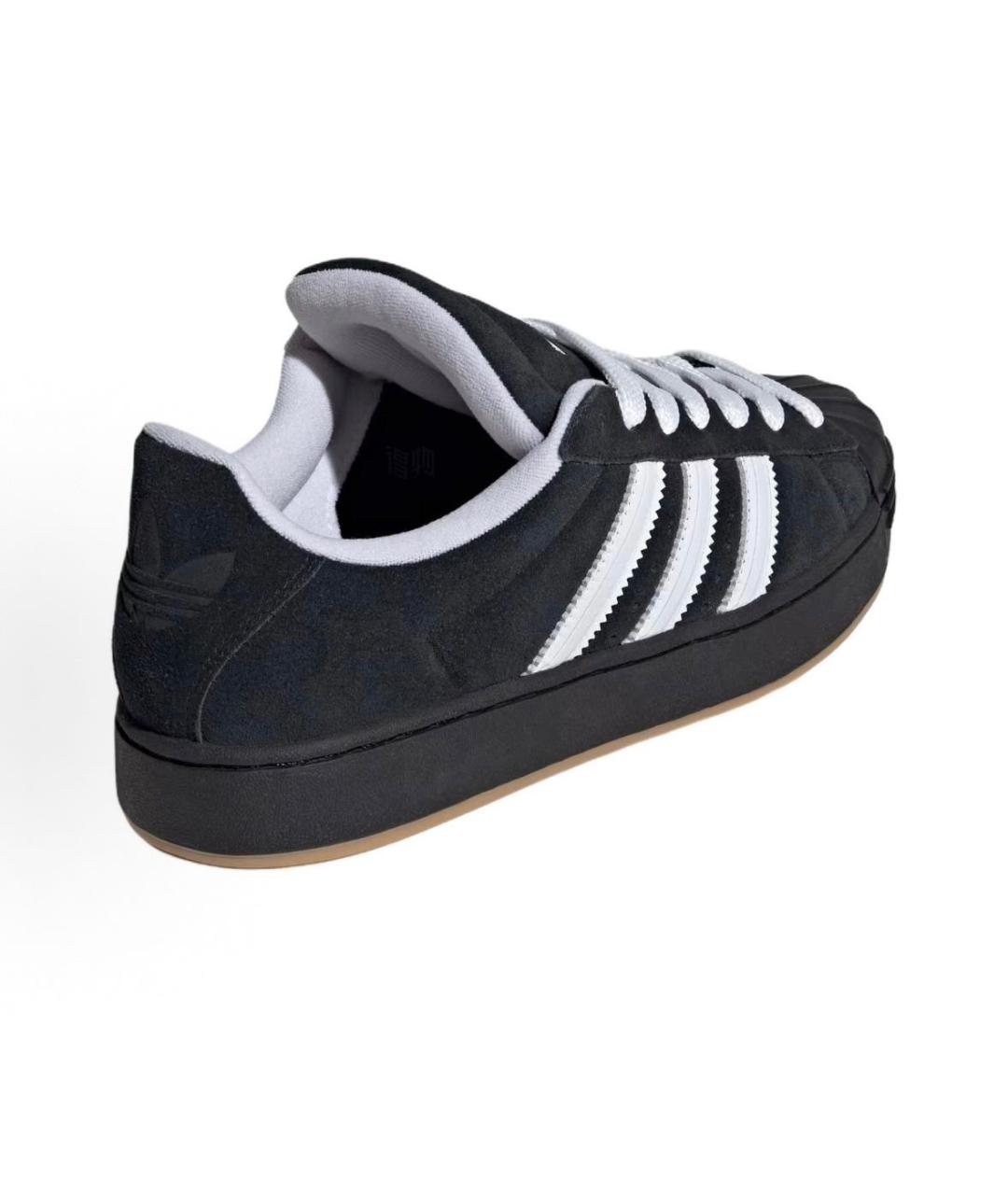 ADIDAS Черные замшевые низкие кроссовки / кеды, фото 5
