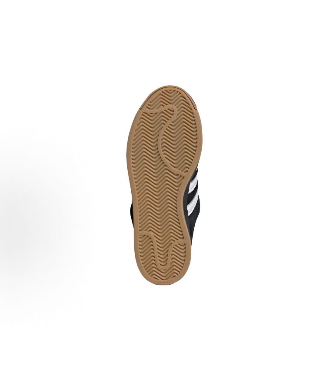 ADIDAS Черные замшевые низкие кроссовки / кеды, фото 6