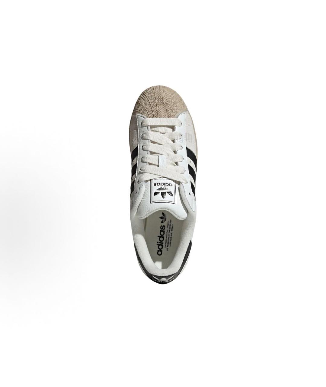 ADIDAS Бежевые замшевые низкие кроссовки / кеды, фото 3