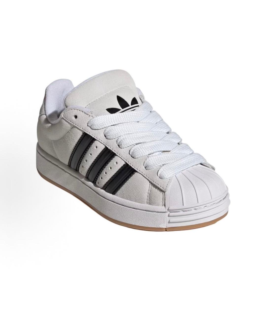 ADIDAS Серые замшевые низкие кроссовки / кеды, фото 2