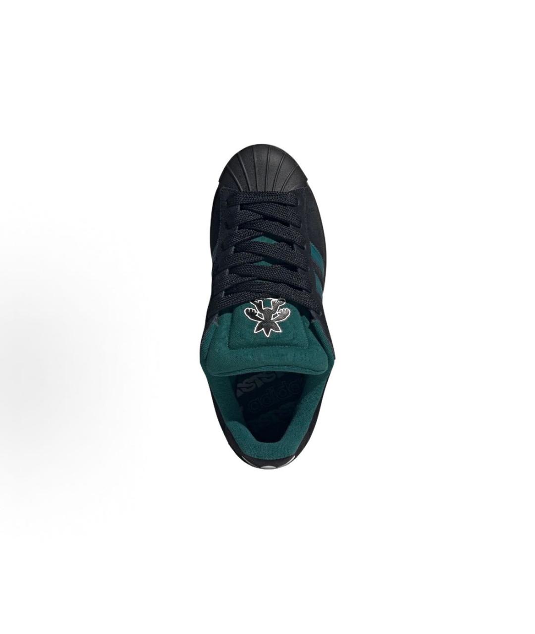 ADIDAS Черные замшевые низкие кроссовки / кеды, фото 4