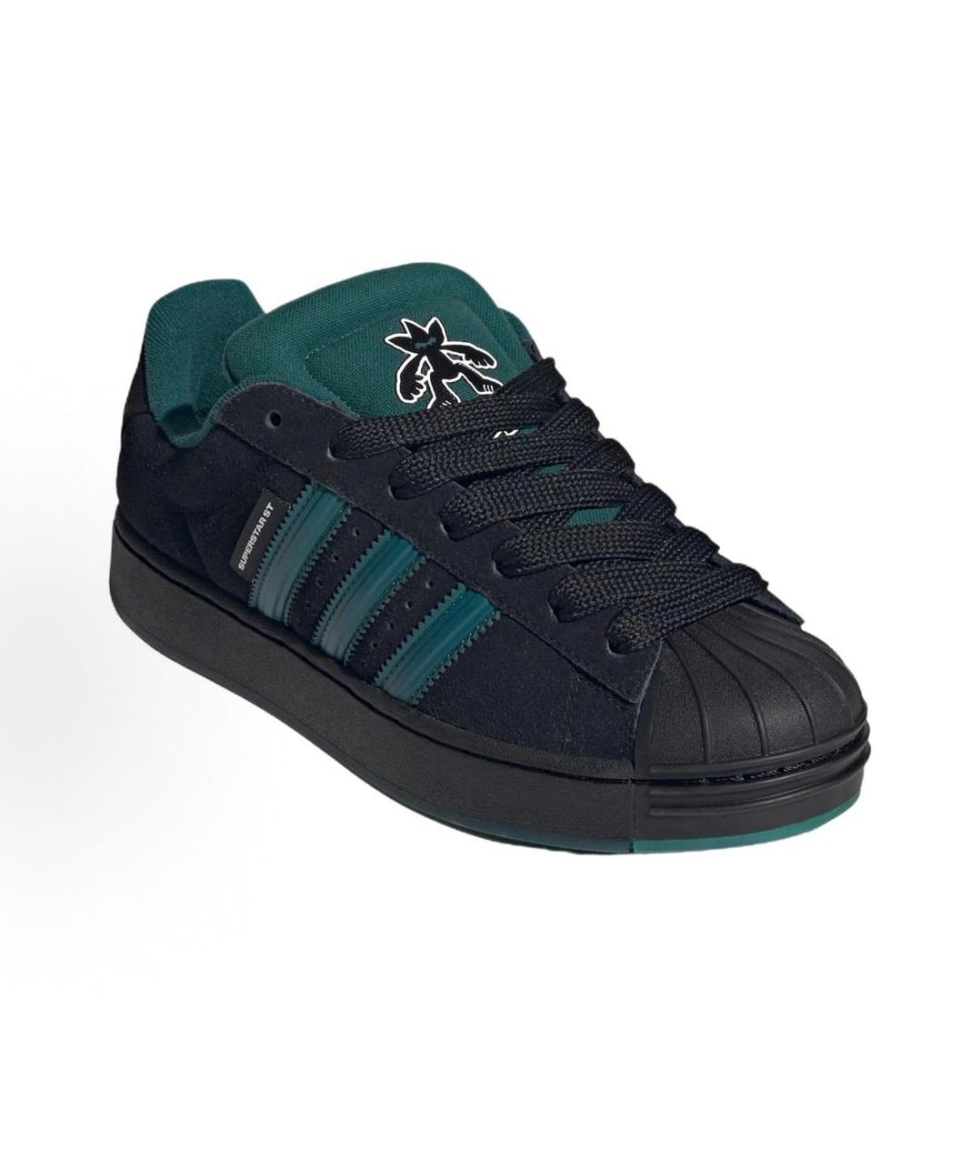 ADIDAS Черные замшевые низкие кроссовки / кеды, фото 3