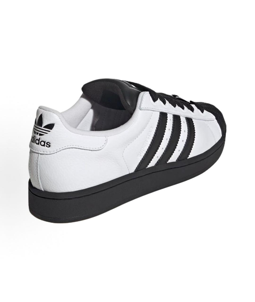 ADIDAS Белые кожаные низкие кроссовки / кеды, фото 4