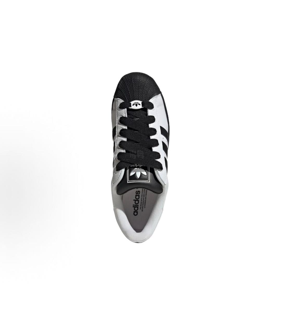 ADIDAS Белые кожаные низкие кроссовки / кеды, фото 5