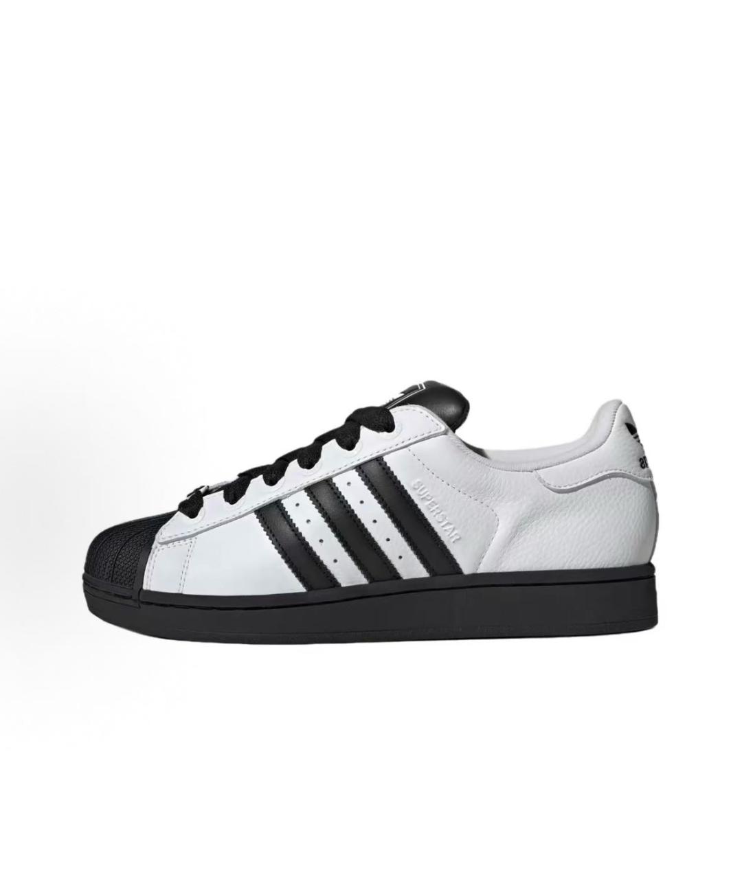 ADIDAS Белые кожаные низкие кроссовки / кеды, фото 2