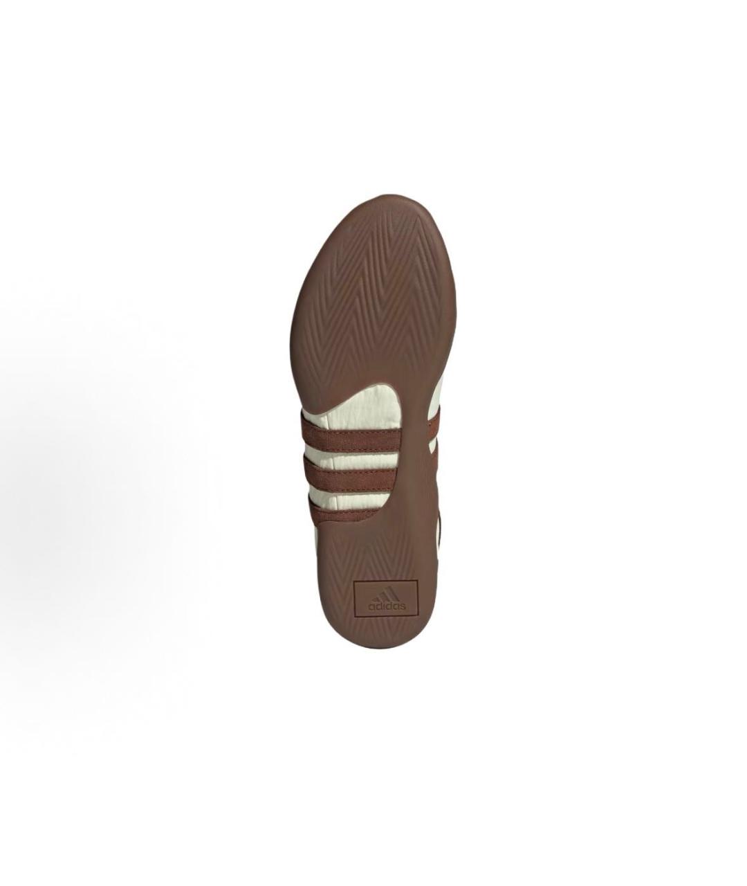 ADIDAS Белые текстильные низкие кроссовки / кеды, фото 4