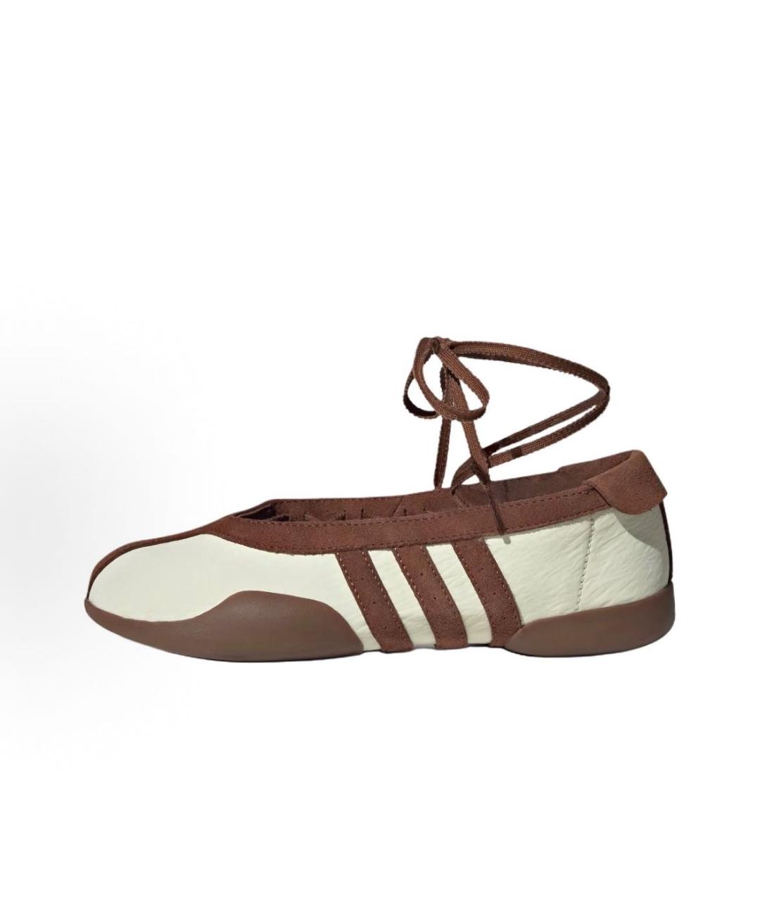 ADIDAS Белые текстильные низкие кроссовки / кеды, фото 2