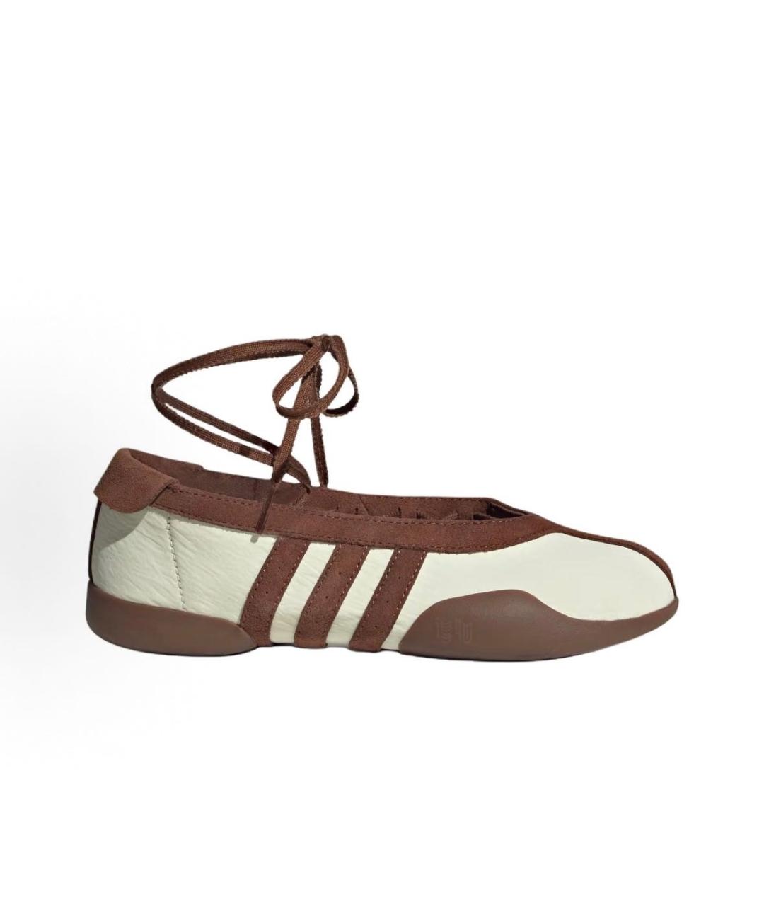 ADIDAS Белые текстильные низкие кроссовки / кеды, фото 5