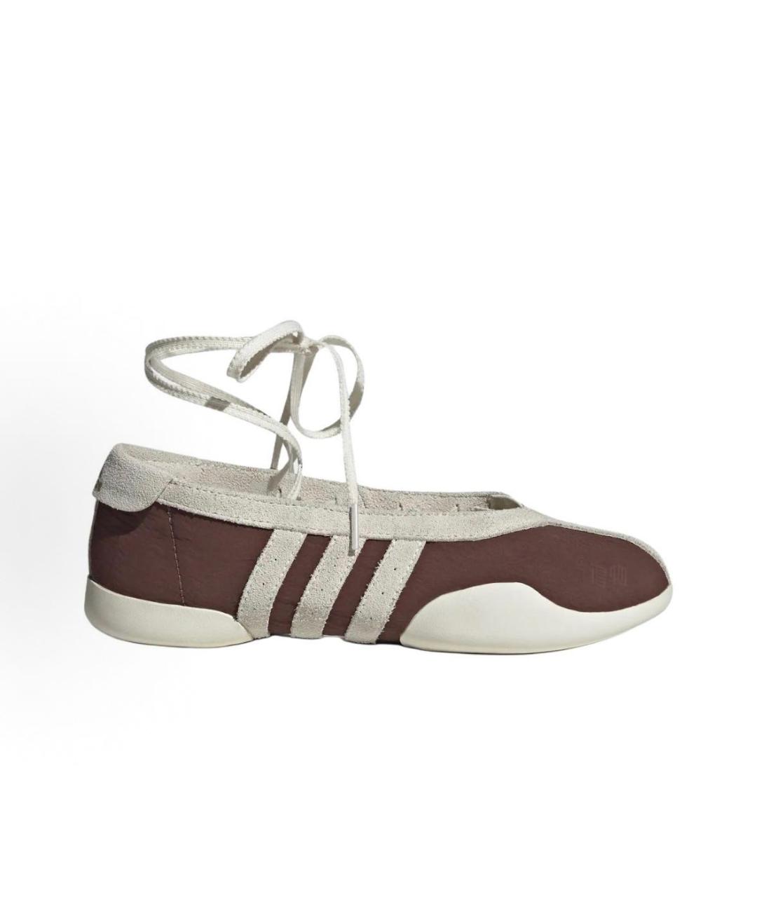ADIDAS Коричневые текстильные низкие кроссовки / кеды, фото 5