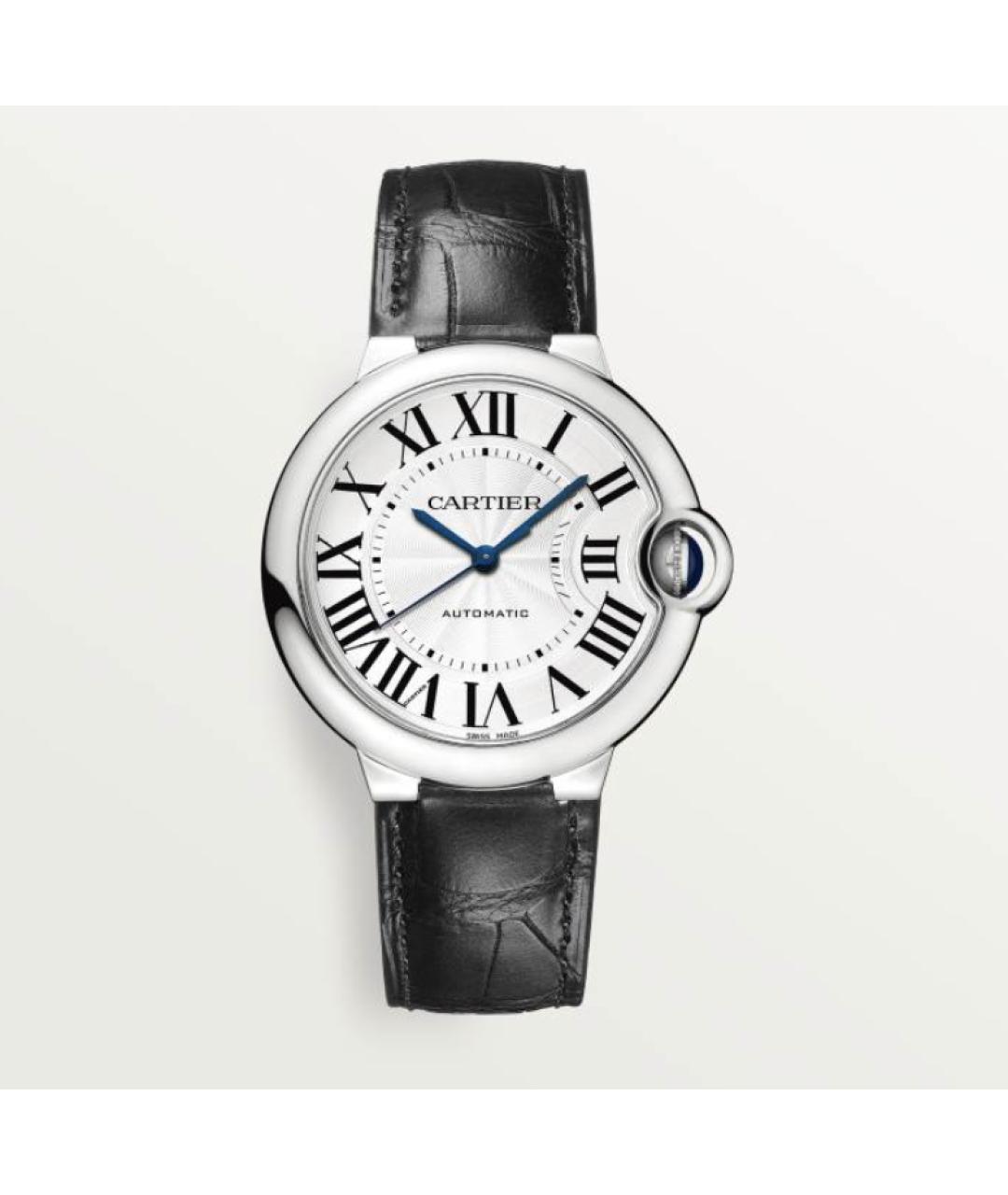 CARTIER Черные часы из белого золота, фото 4