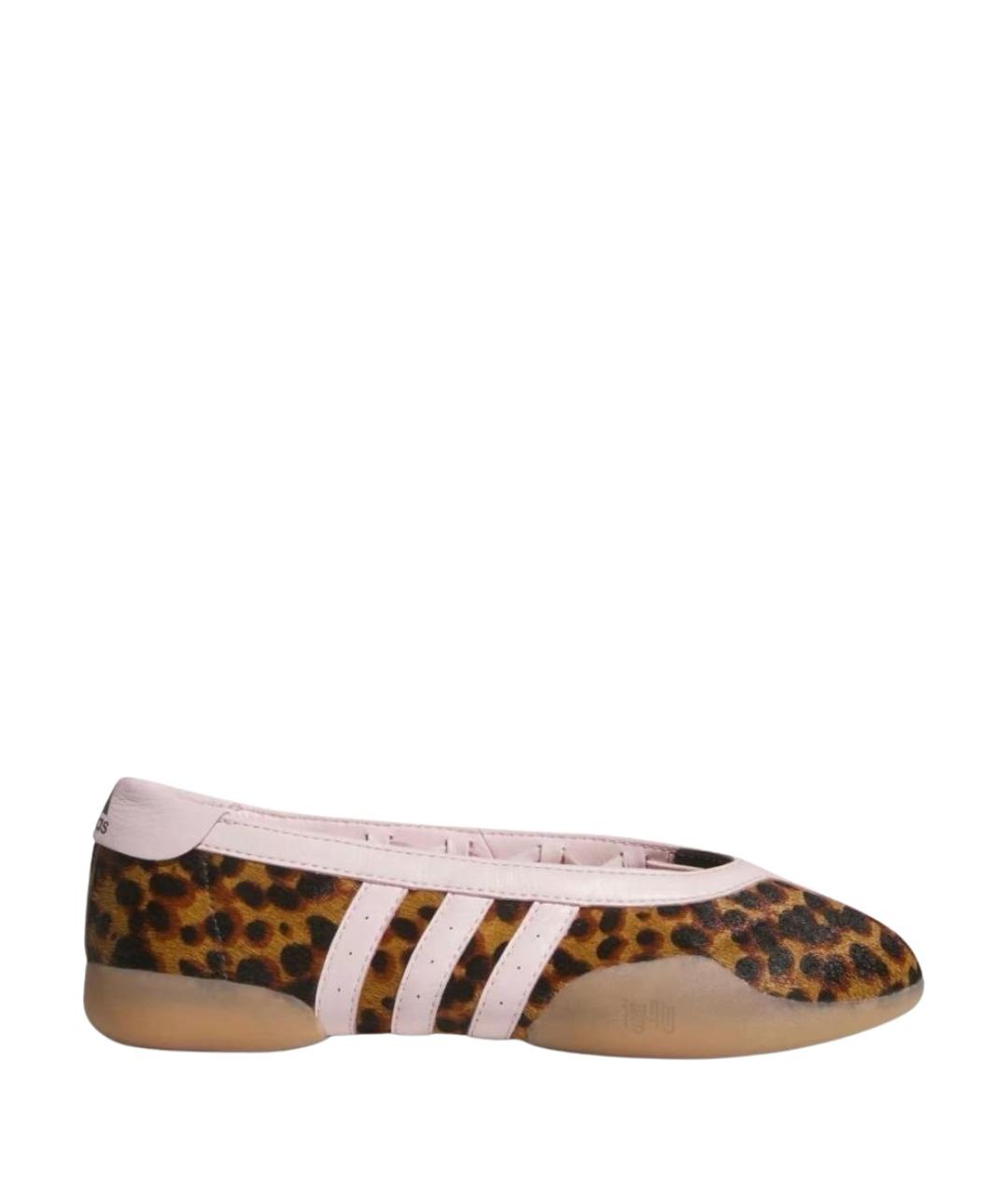 ADIDAS Коричневые текстильные низкие кроссовки / кеды, фото 1