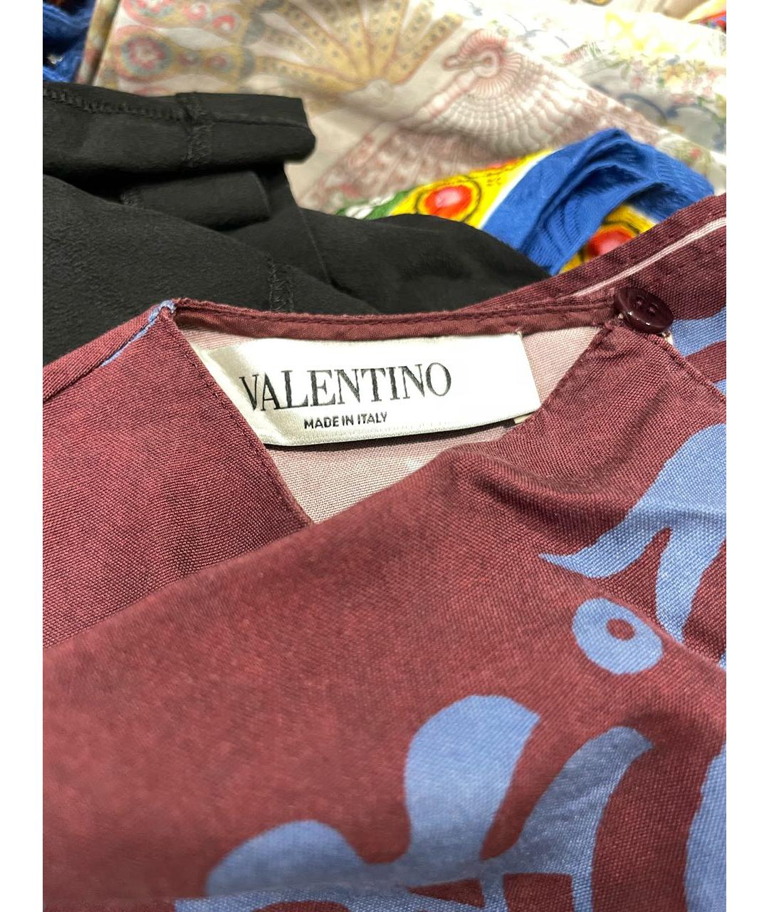 VALENTINO Мульти шелковая блузы, фото 3