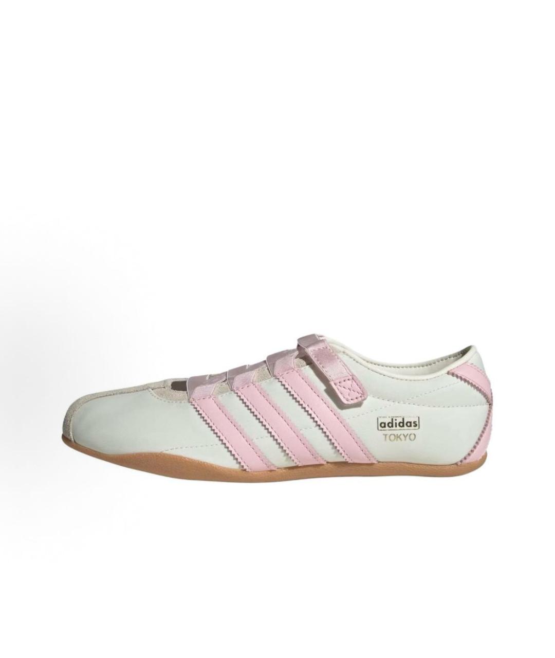 ADIDAS Белые текстильные низкие кроссовки / кеды, фото 2