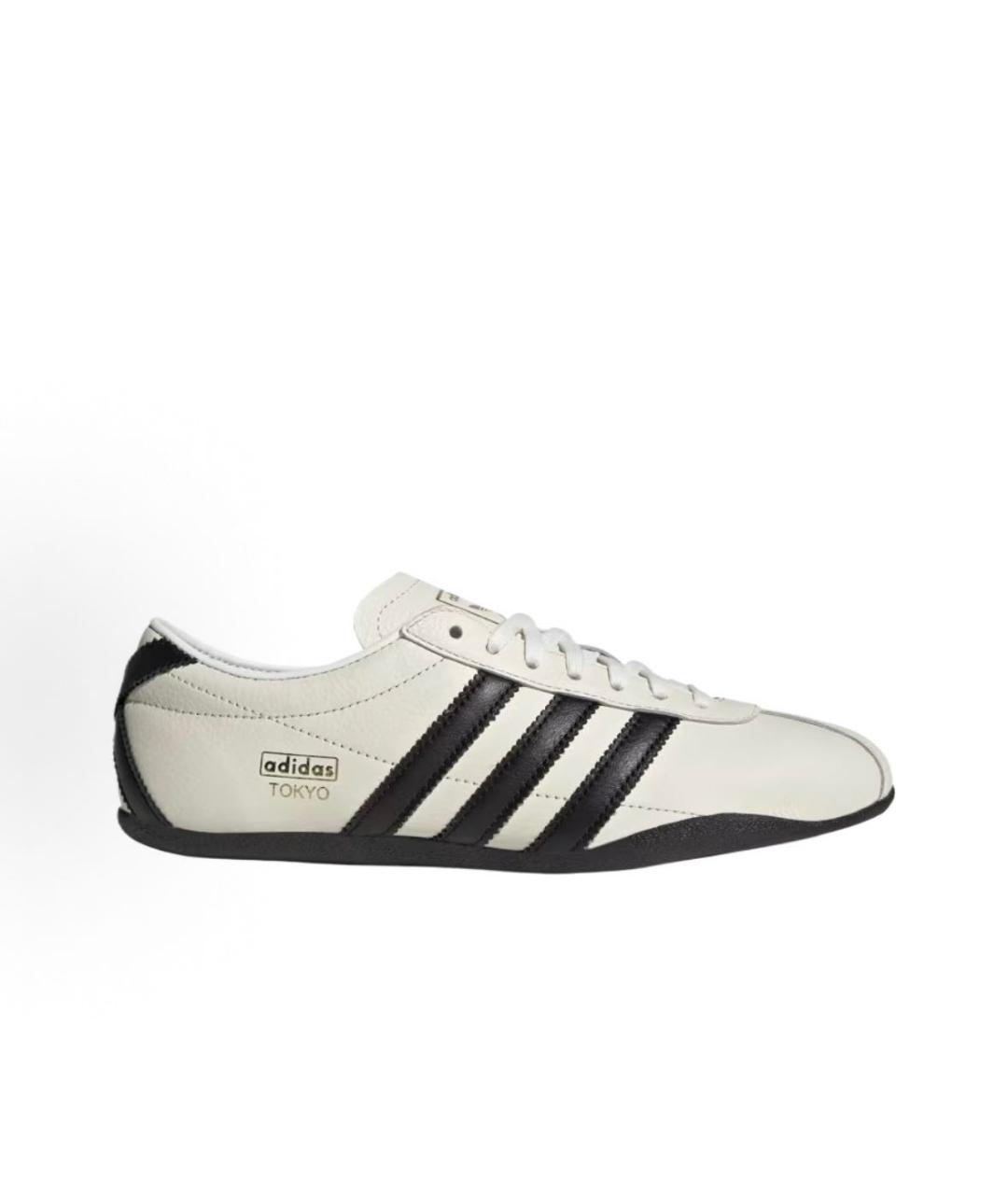ADIDAS Белые кожаные низкие кроссовки / кеды, фото 7