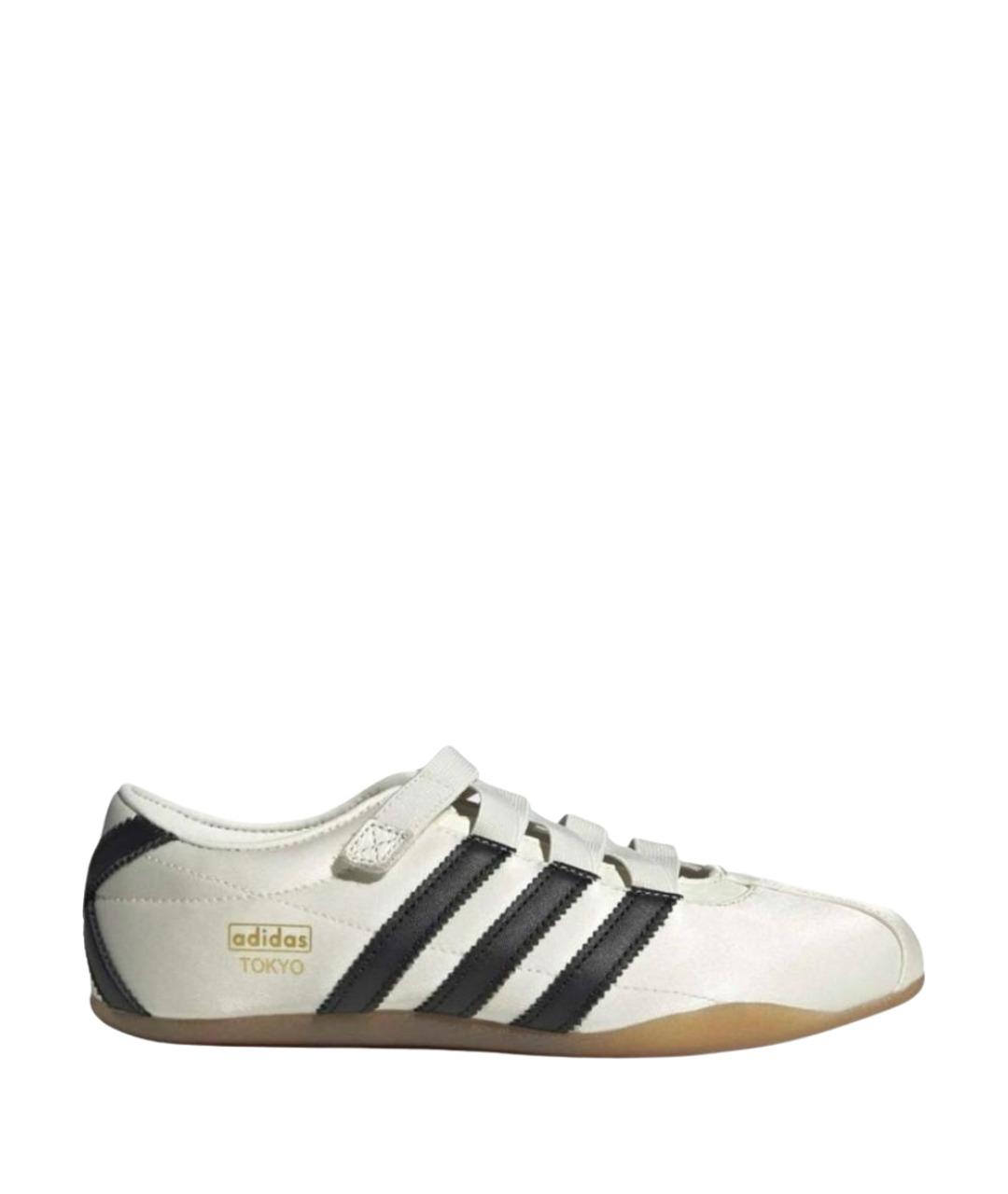 ADIDAS Белые текстильные низкие кроссовки / кеды, фото 1